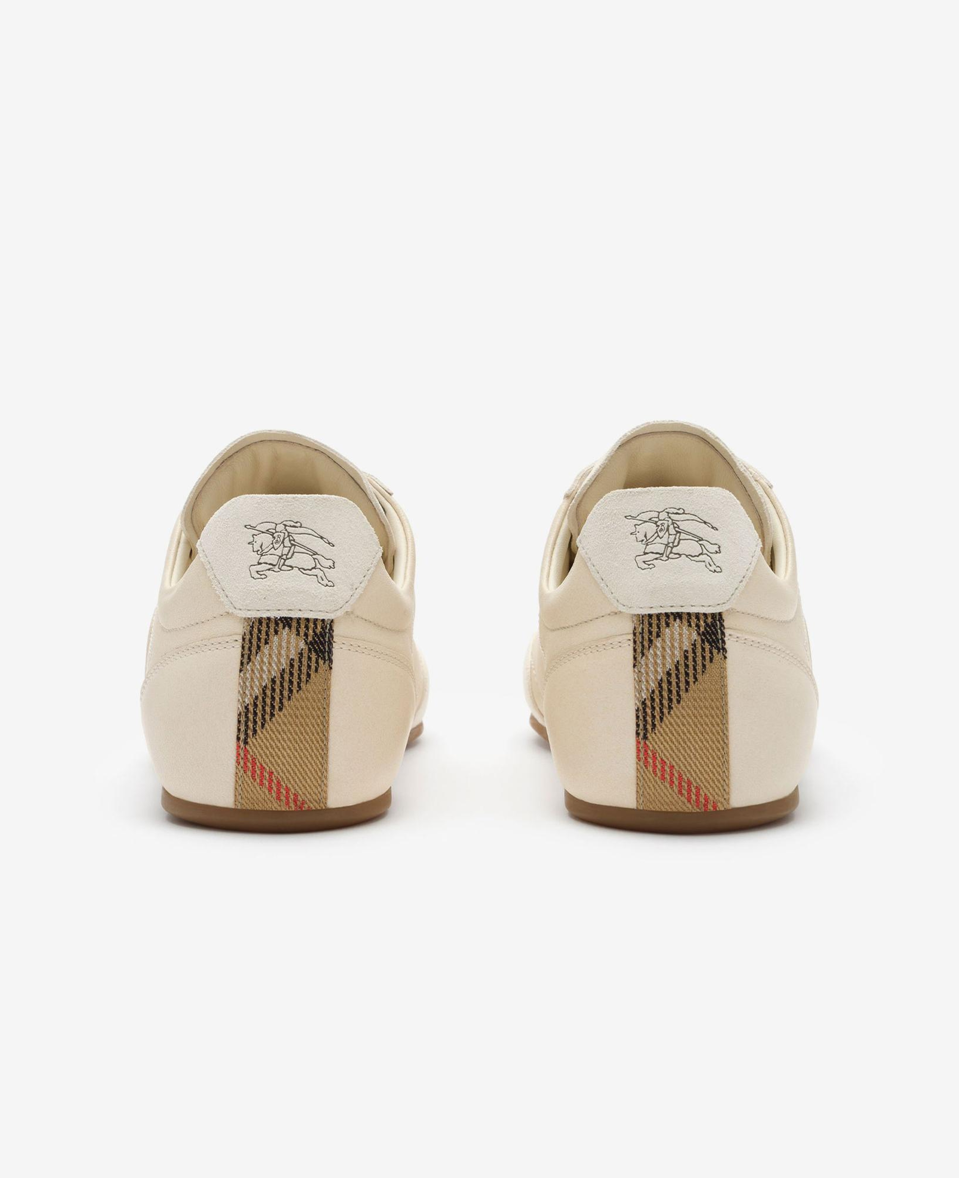 Burberry Leather Knight Runner Kadın Bej Sneaker