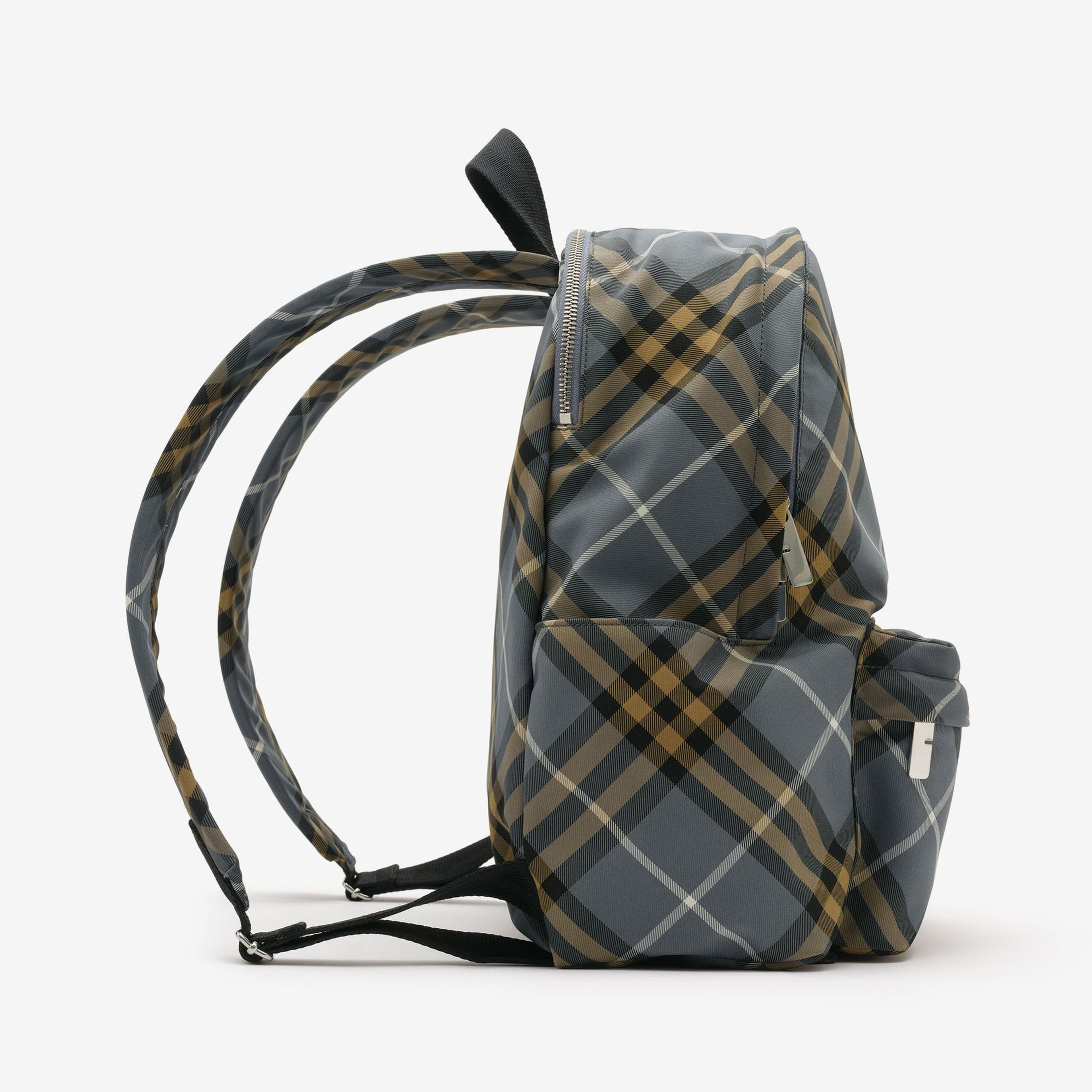 Burberry Small Check Erkek Mavi Sırt Çantası