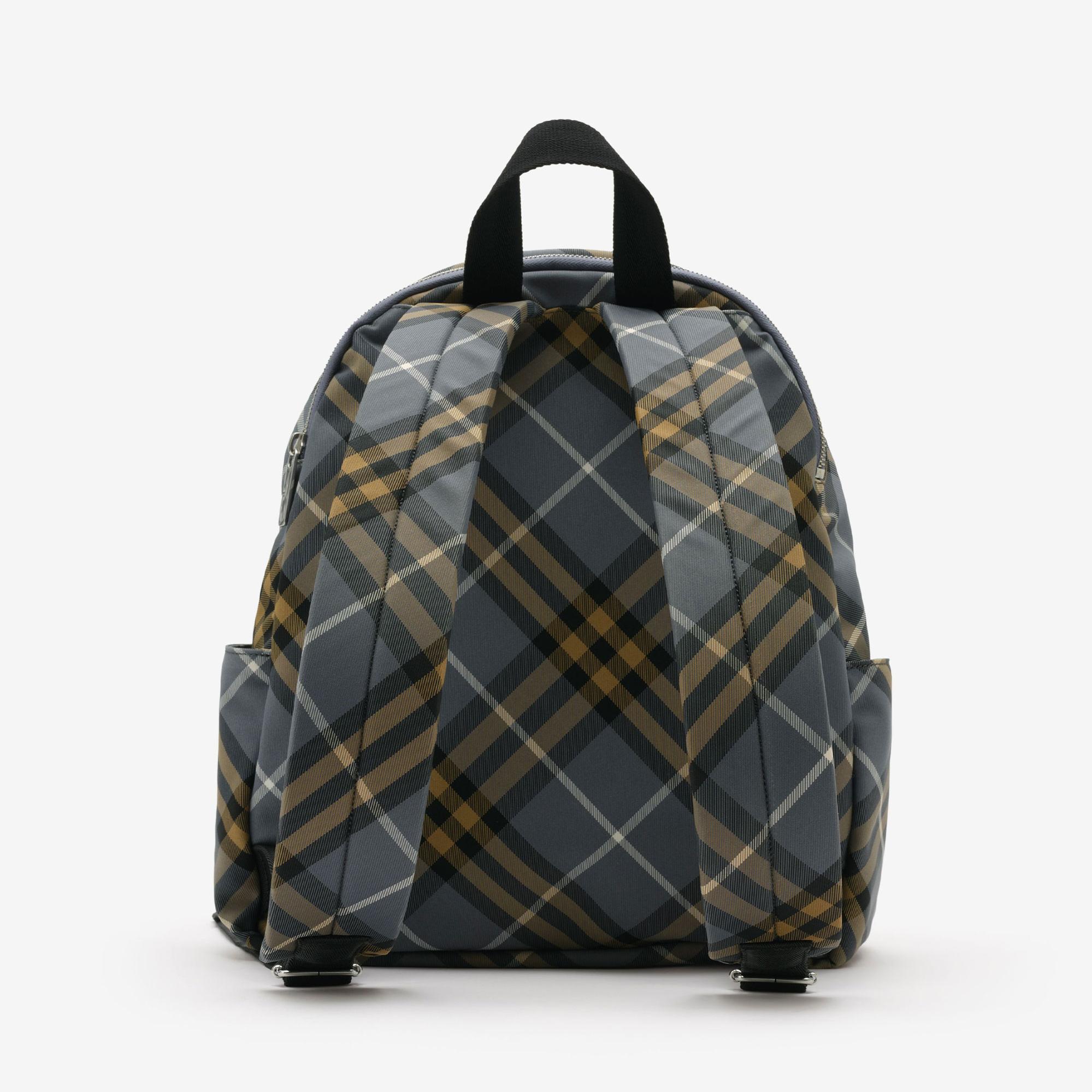 Burberry Small Check Erkek Mavi Sırt Çantası