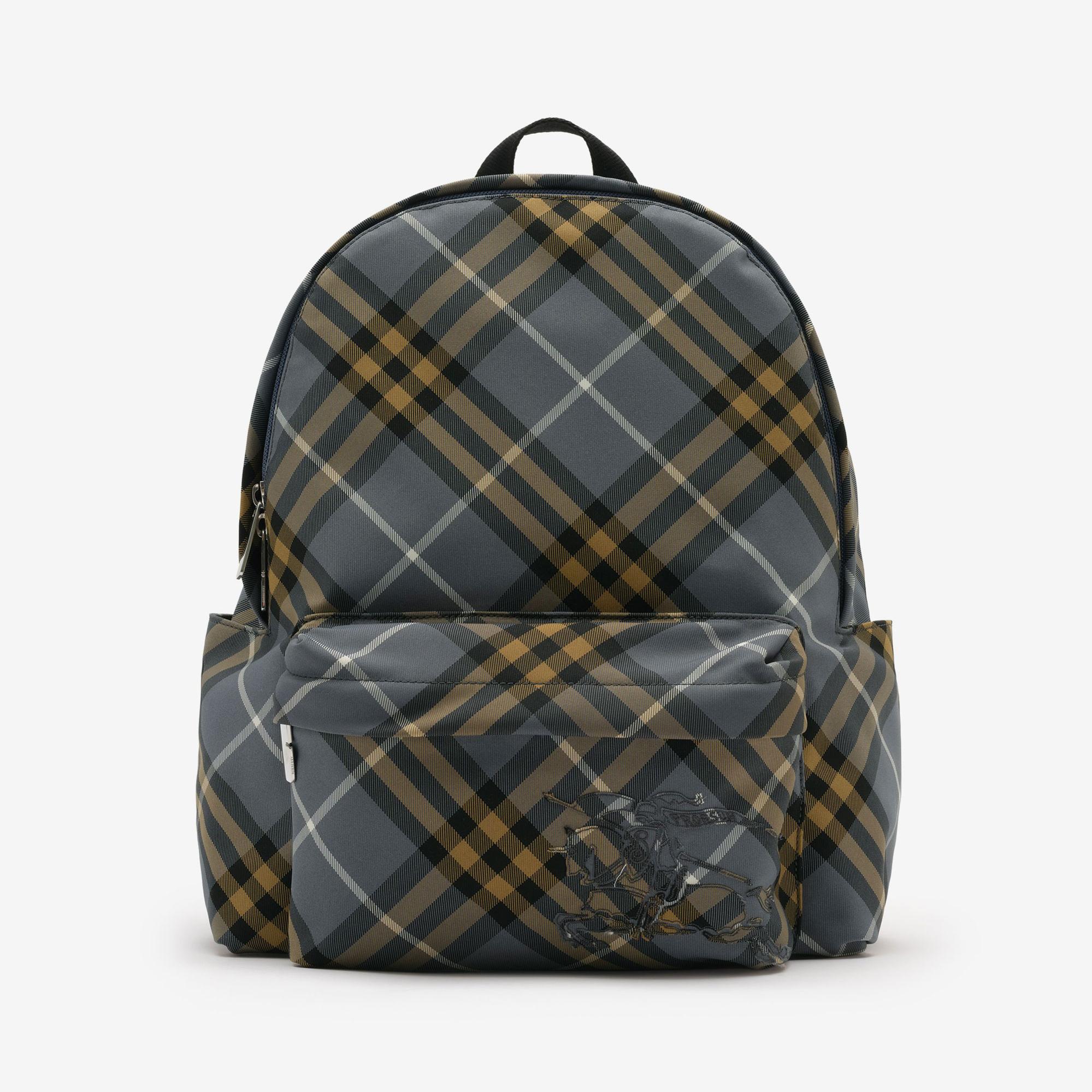 Burberry Small Check Erkek Mavi Sırt Çantası