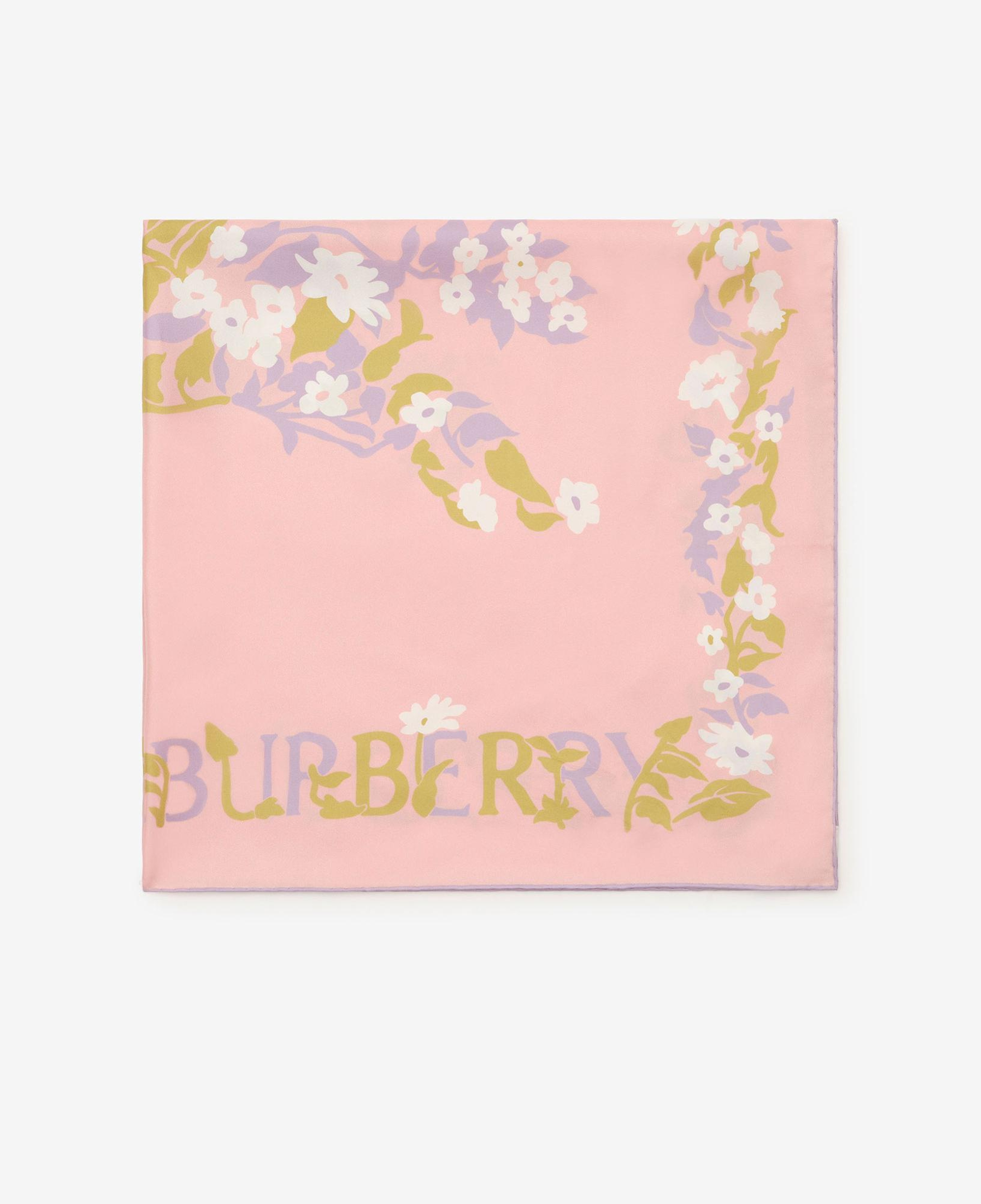 Burberry Floral Ekd Silk Kadın Pembe Eşarp