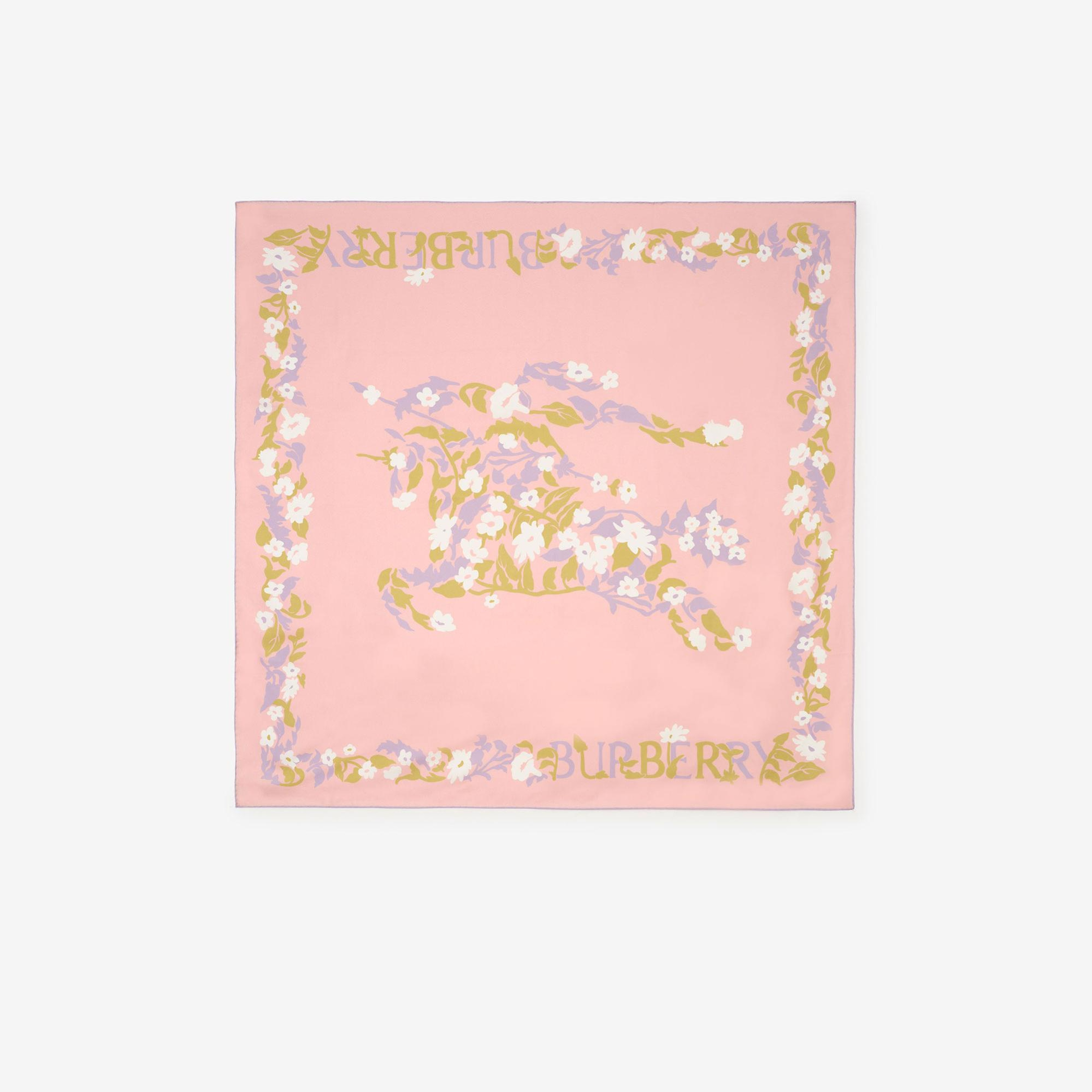 Burberry Floral Ekd Silk Kadın Pembe Eşarp
