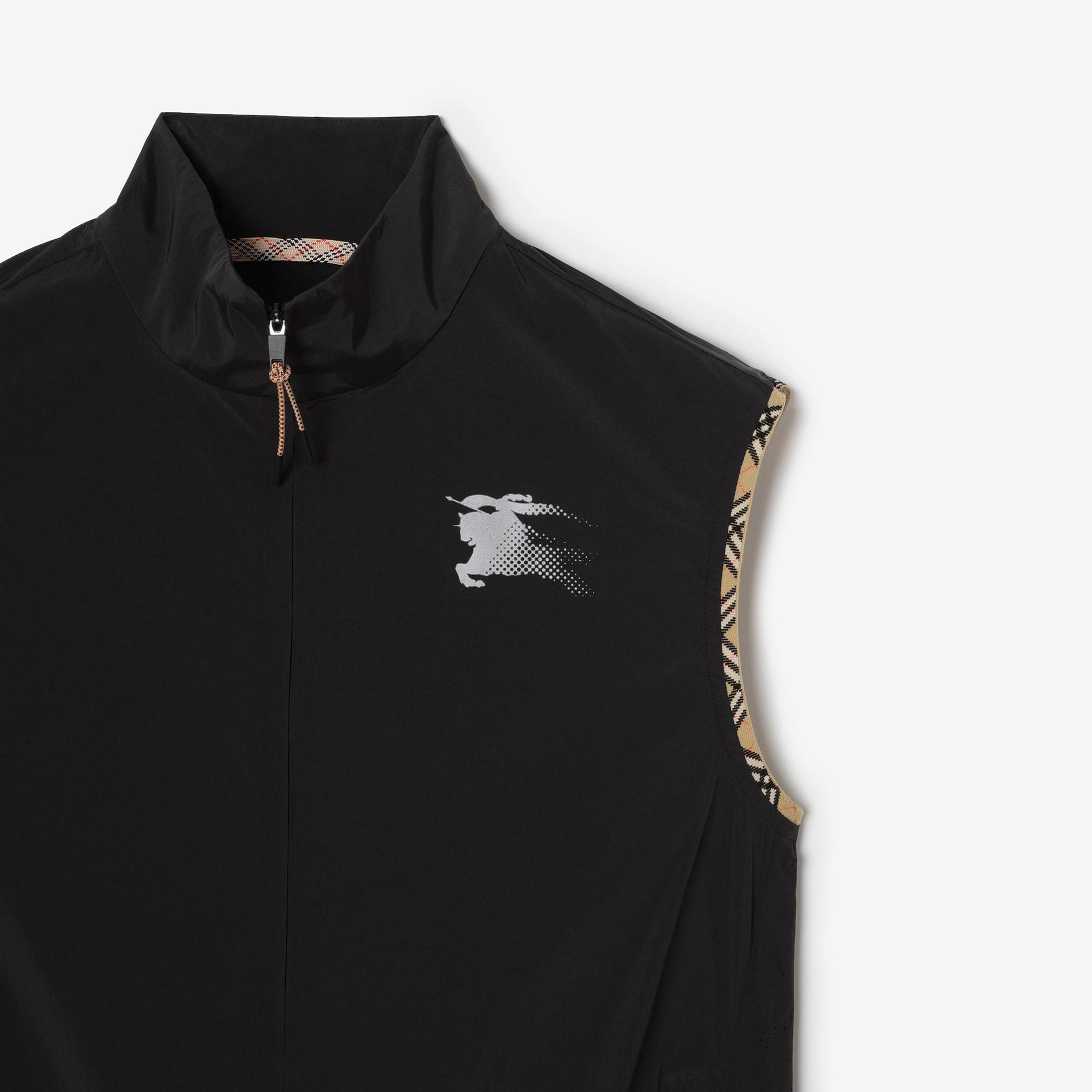 Burberry Nylon Gilet Erkek Siyah Yelek