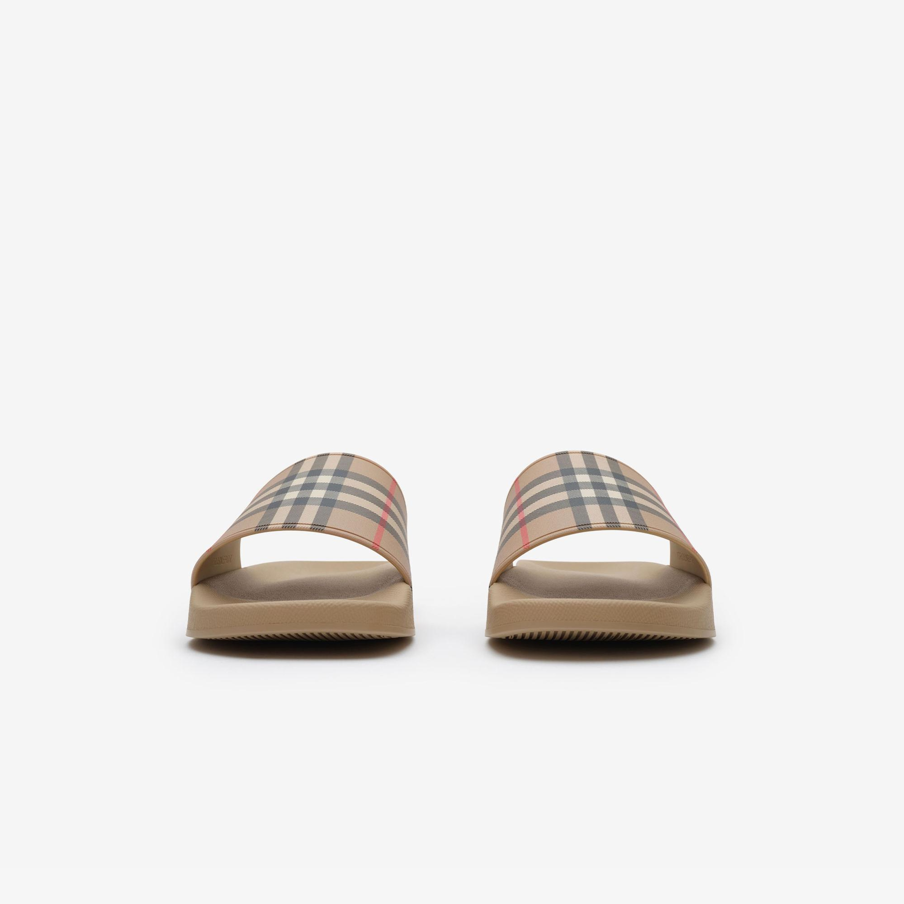 Burberry Check Erkek Bej Sandalet