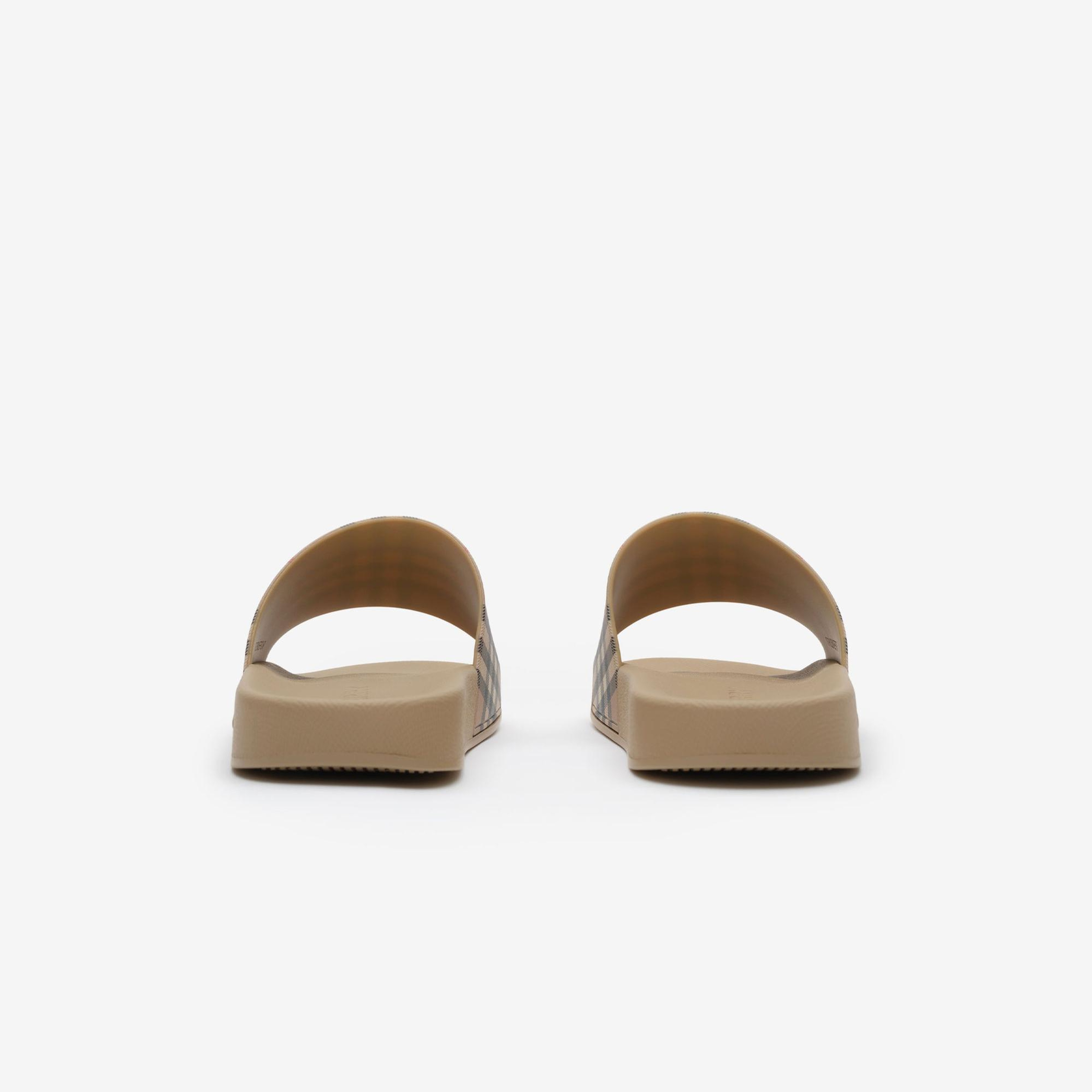 Burberry Check Erkek Bej Sandalet