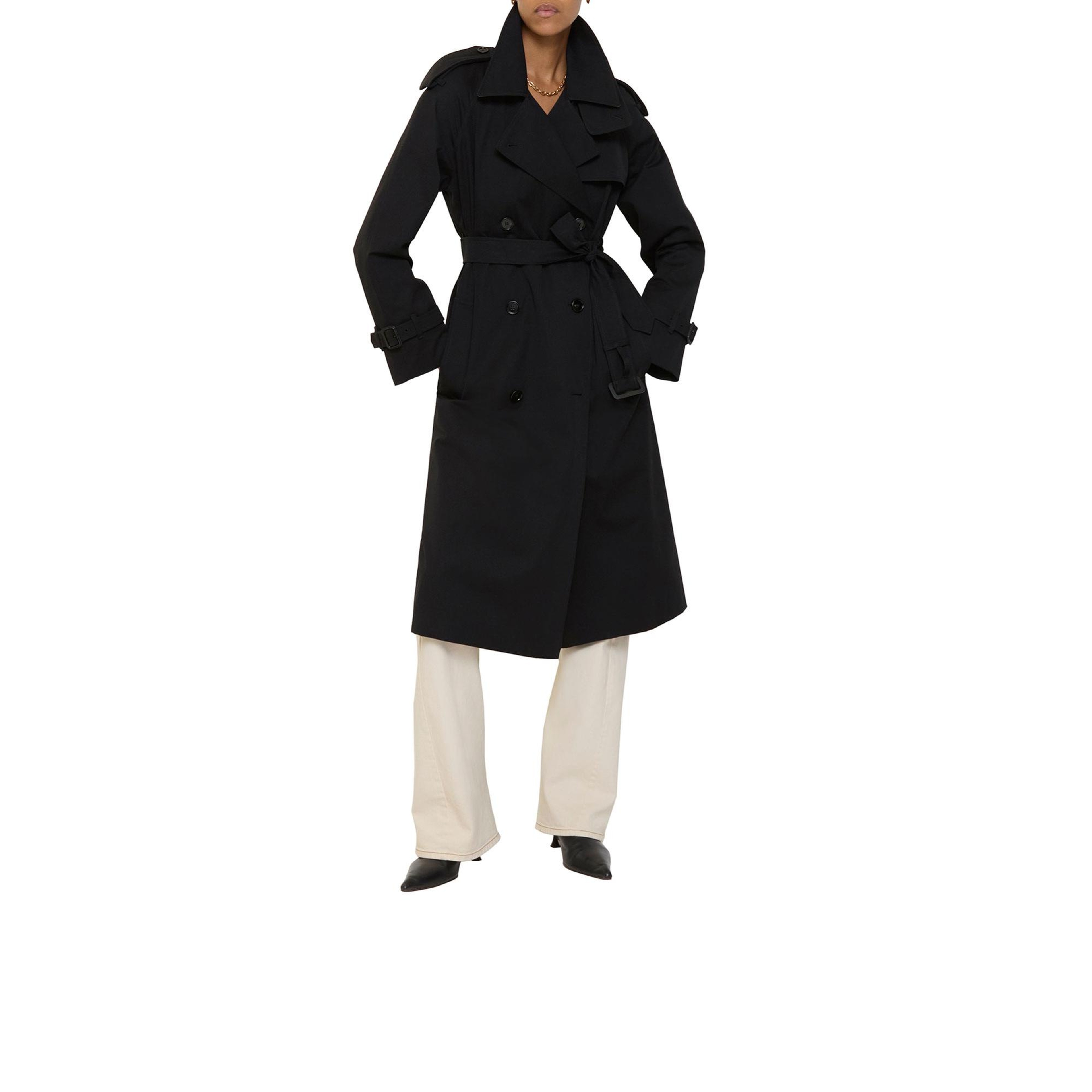 Burberry Long Castleford Kadın Siyah Trençkot