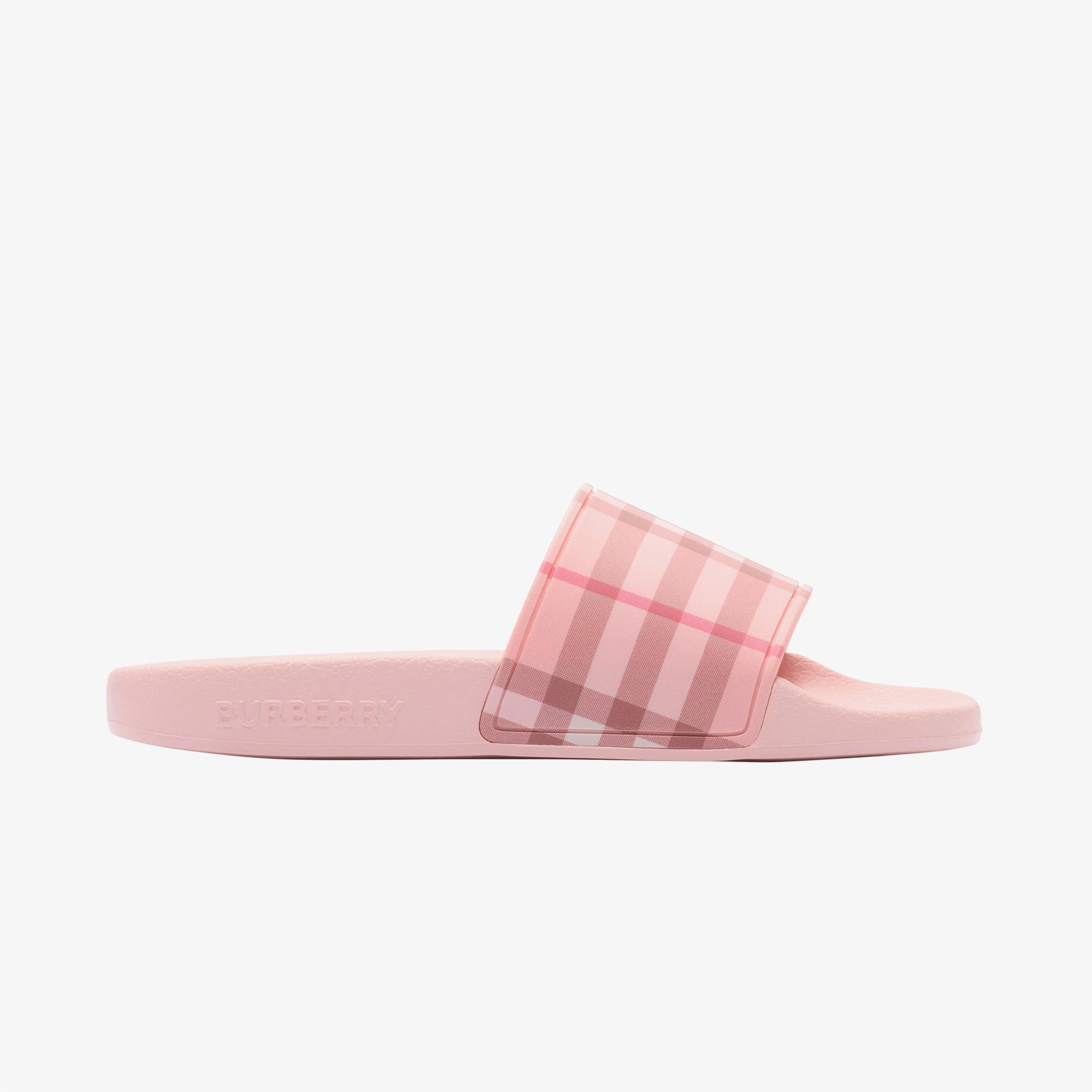 Burberry Check Çocuk Pembe Sandalet