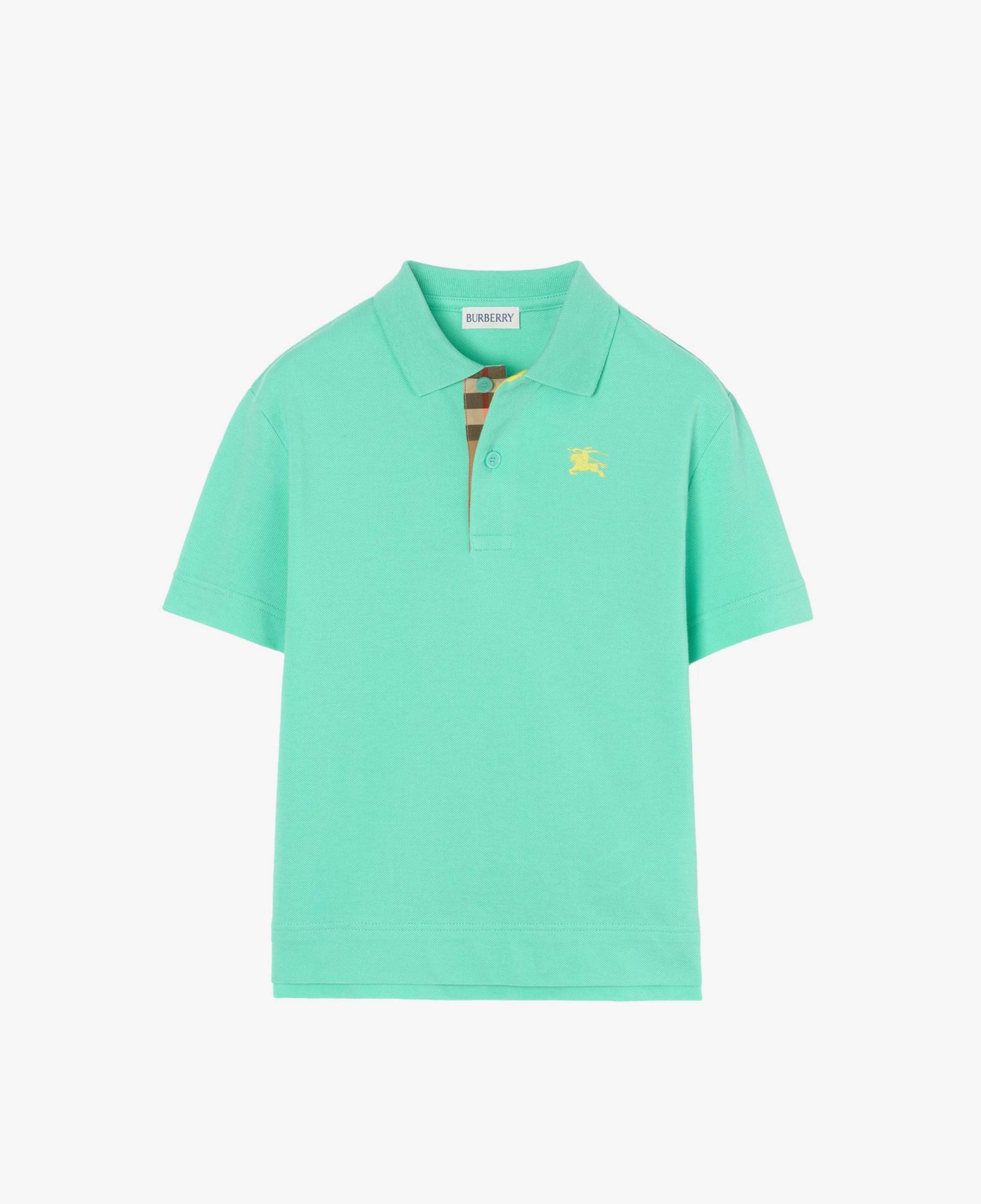 Burberry Cotton Piqua Çocuk Yeşil Polo