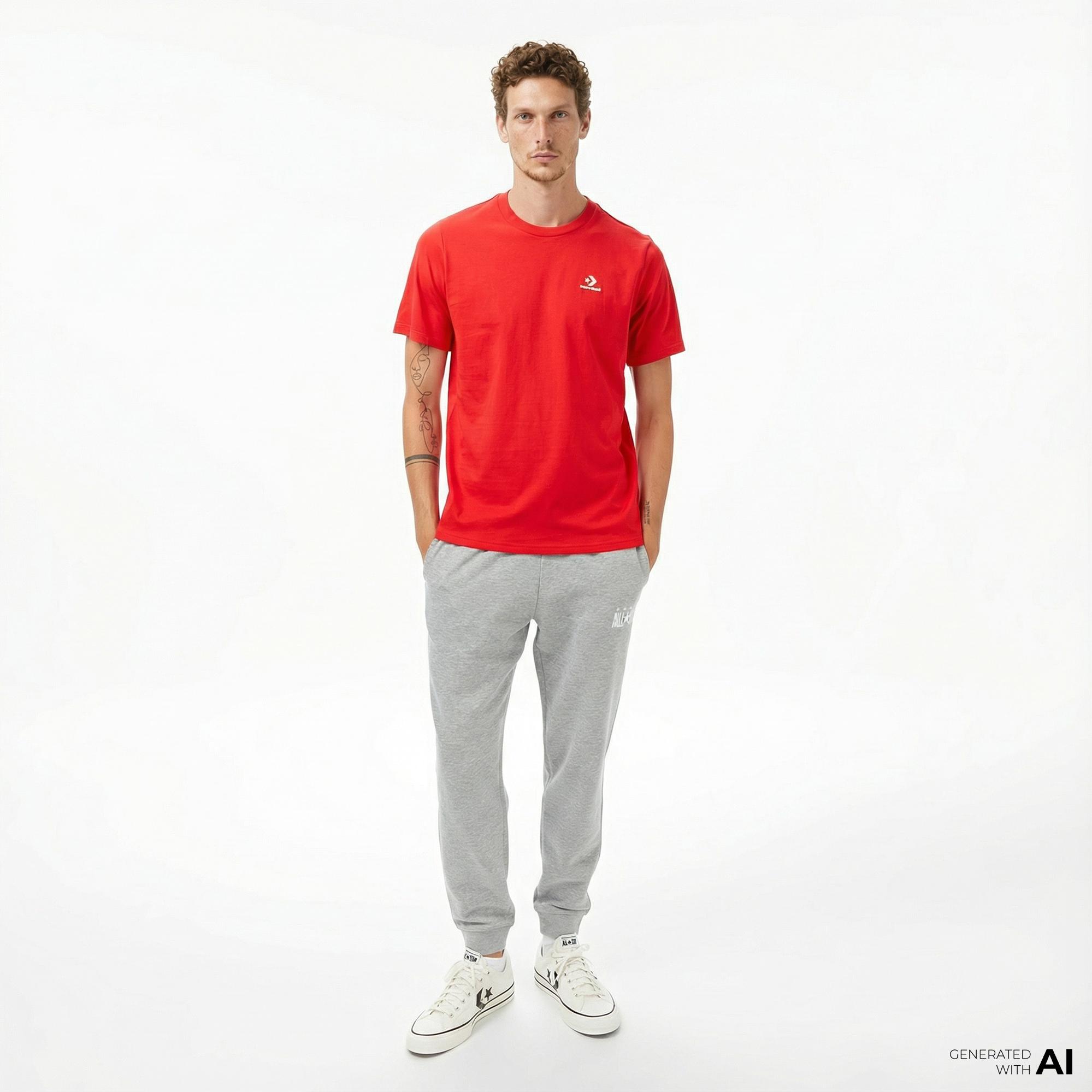 Converse Erkek Kırmızı T-Shirt