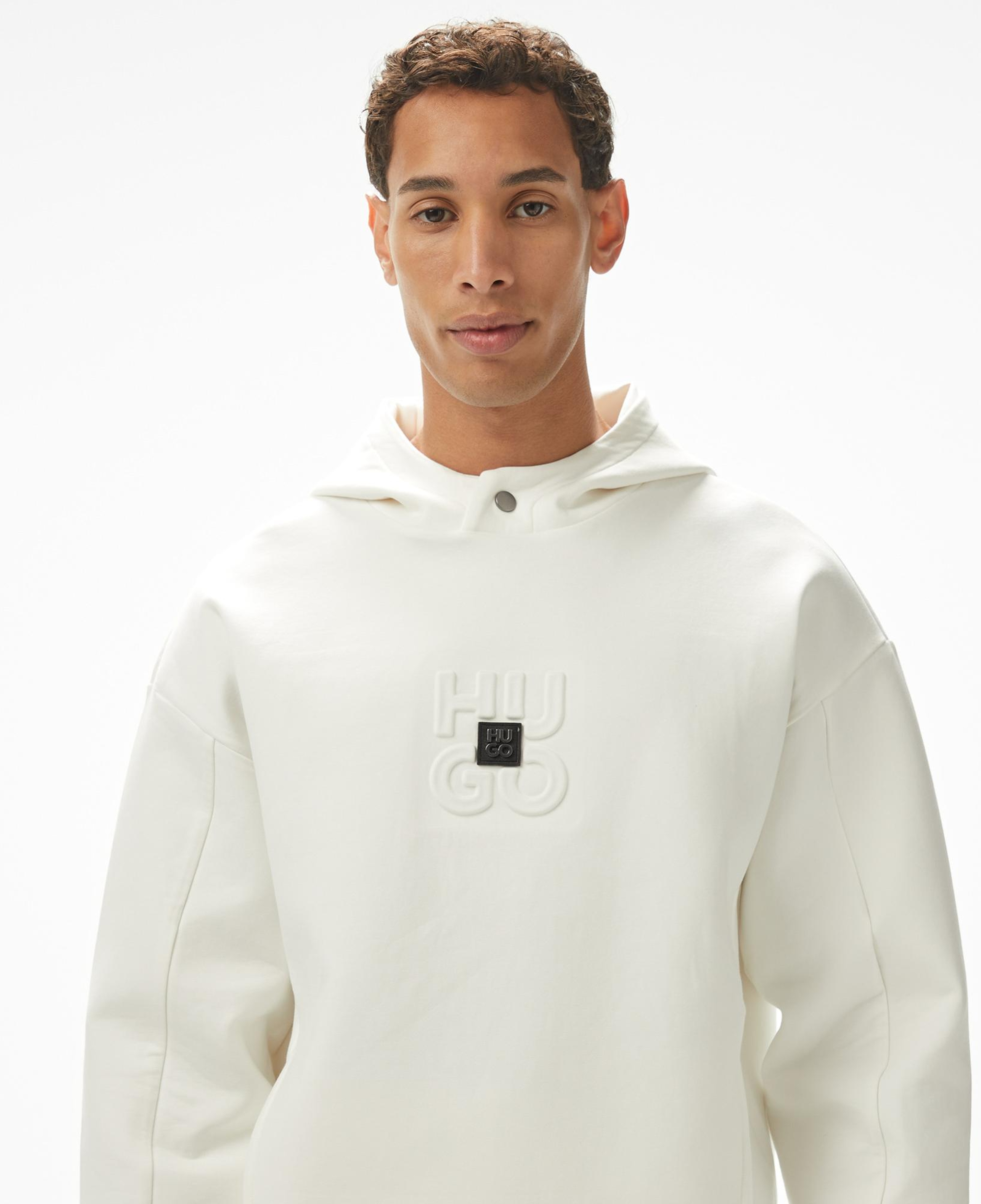 Hugo Debostaco Erkek Krem Sweatshirt