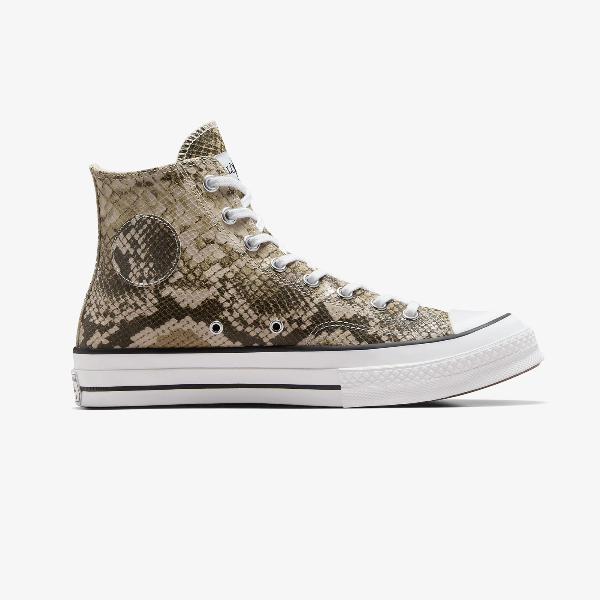 Converse x Stüssy Chuck 70 Unisex Bej Deri Sneaker