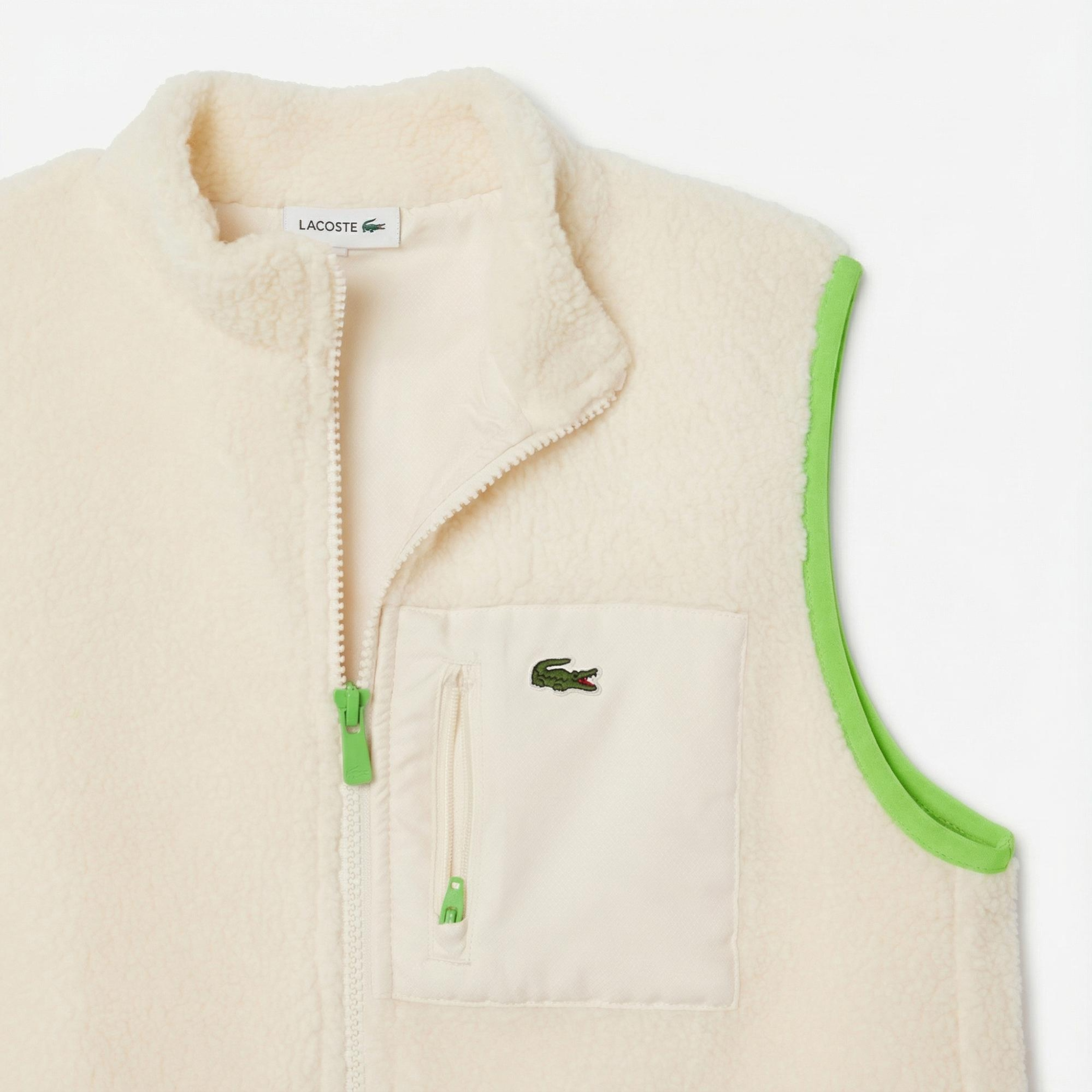 Lacoste Çocuk Dik Yaka Bej Yelek