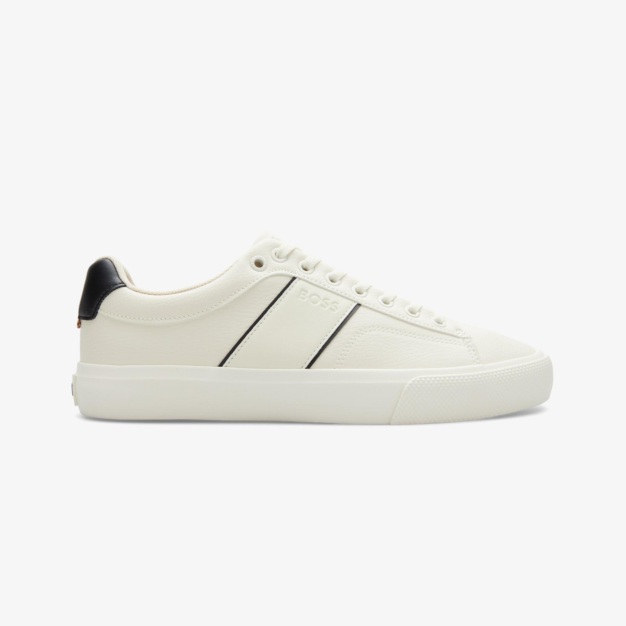 Boss Aiden Tenn Erkek Krem Rengi Sneaker