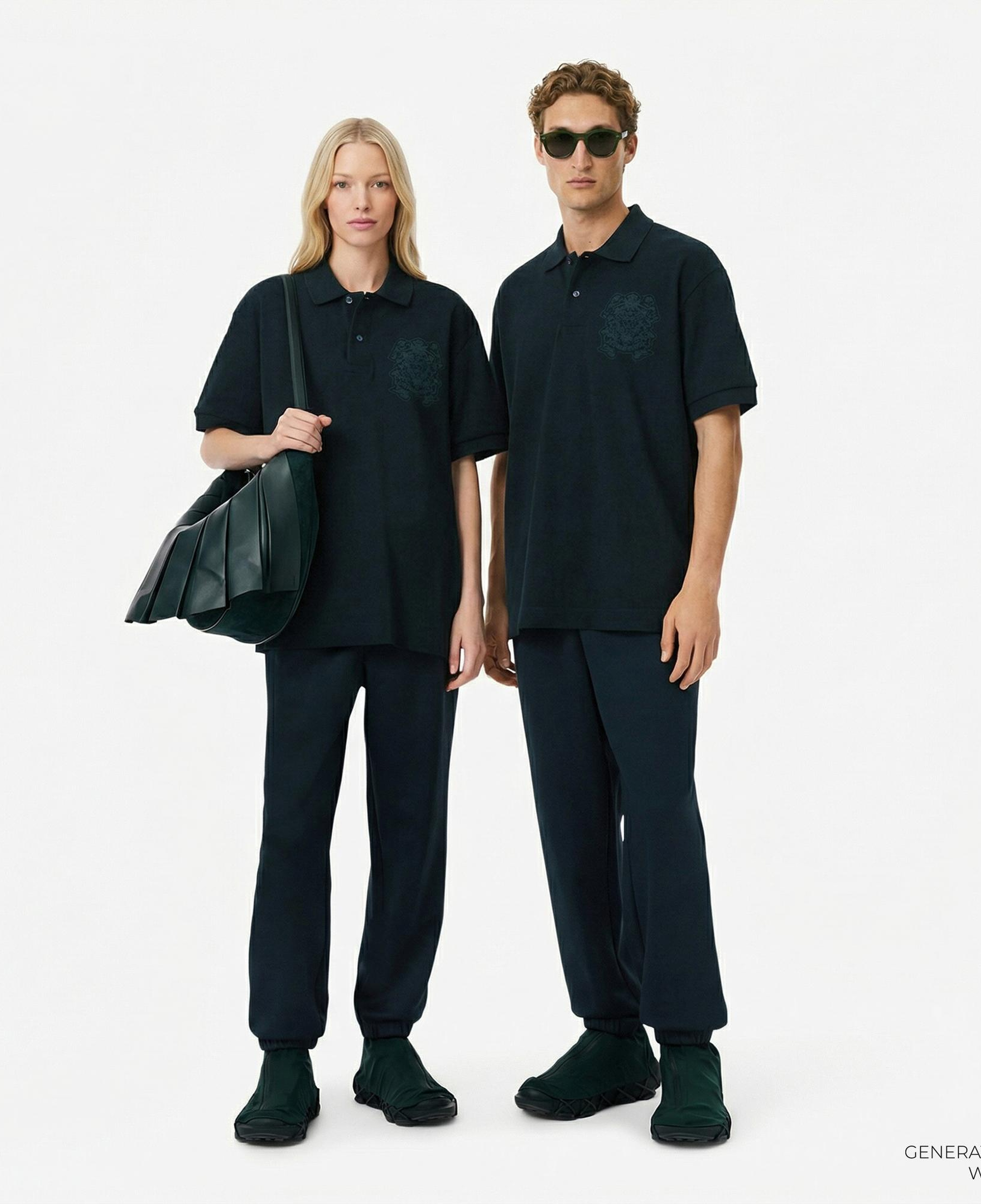 Lacoste Runway Unisex Loose Fit Koyu Yeşil Eşofman Altı