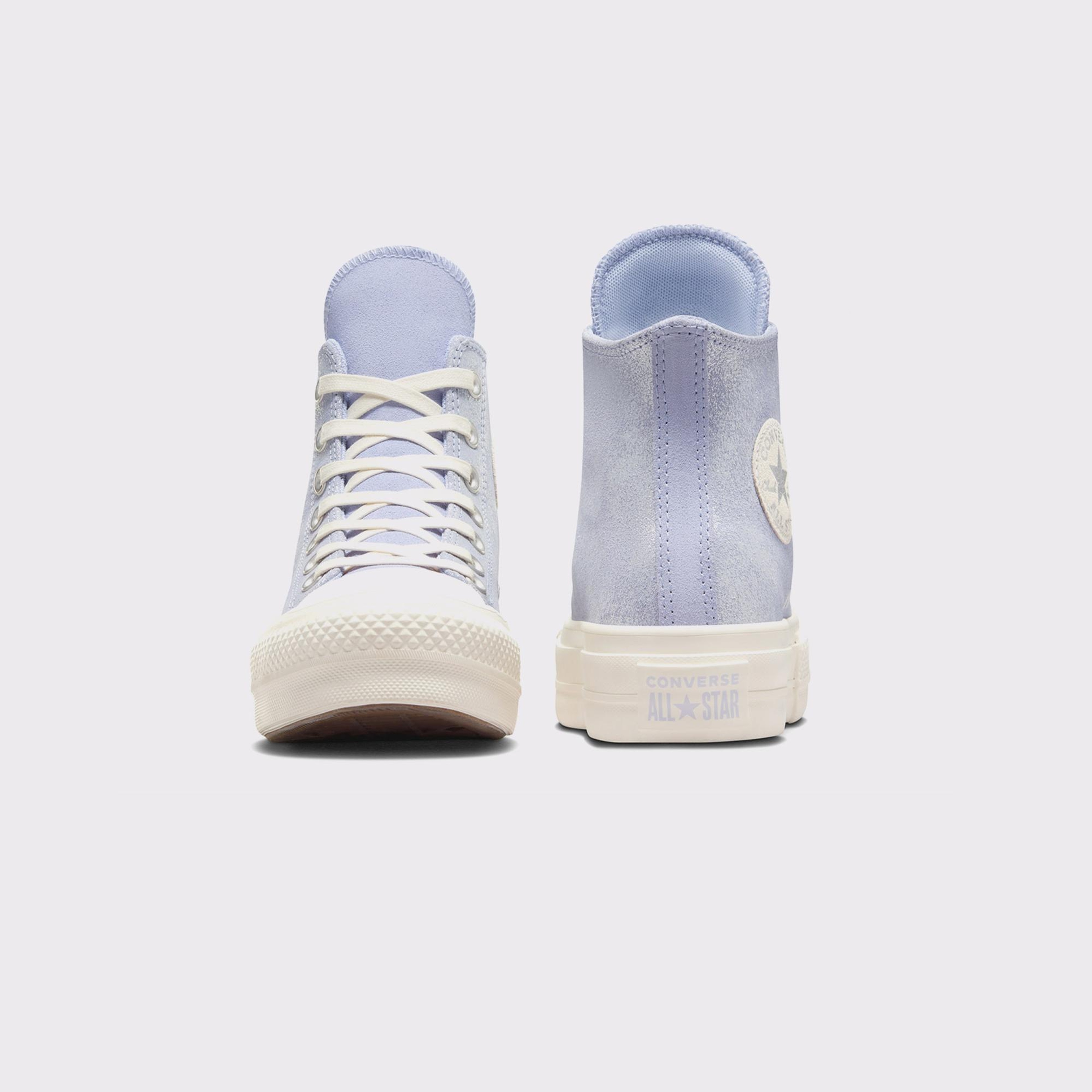 Converse Chuck Taylor All Star Lift Kadın Lila Süet Platform Sneaker