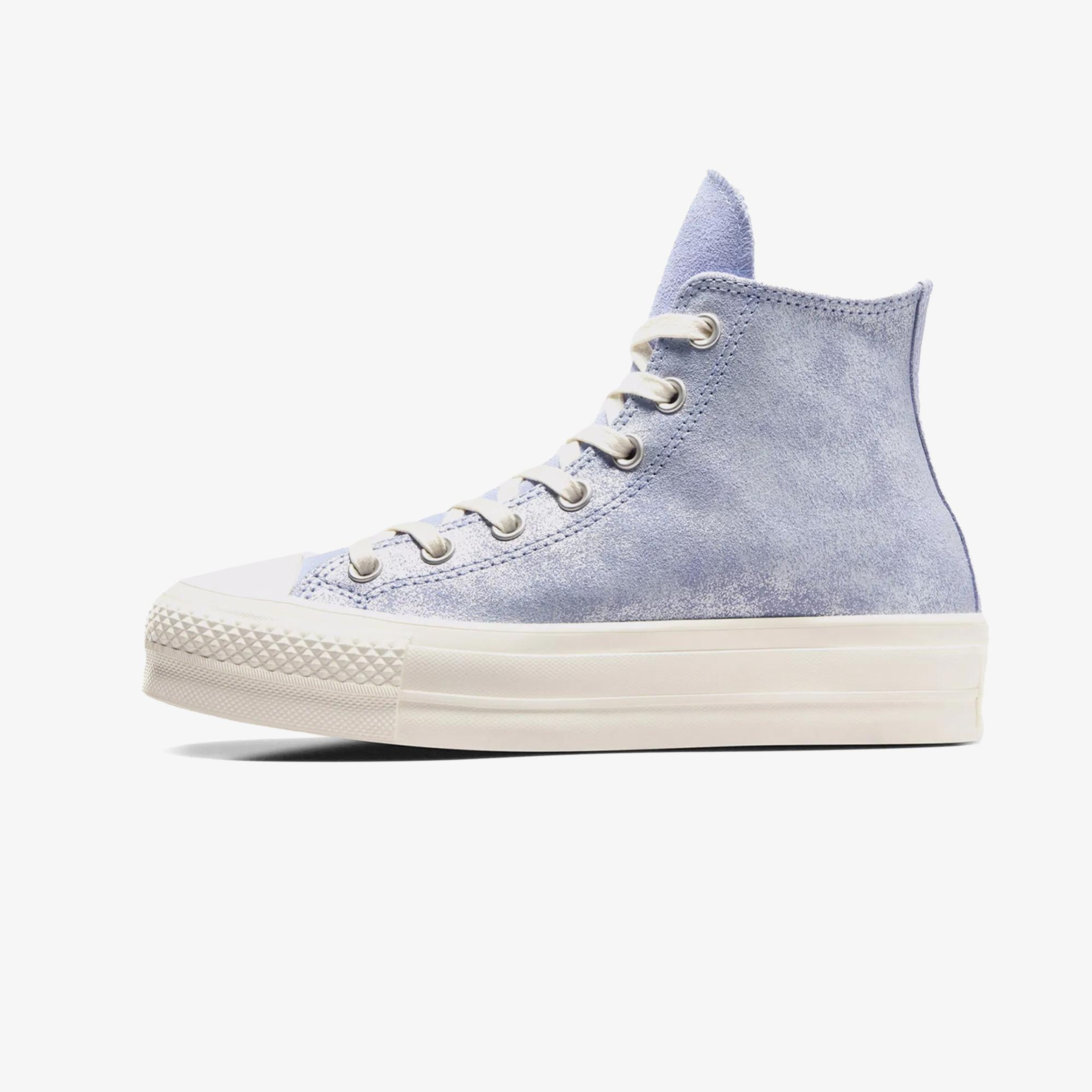 Converse Chuck Taylor All Star Lift Kadın Lila Süet Platform Sneaker