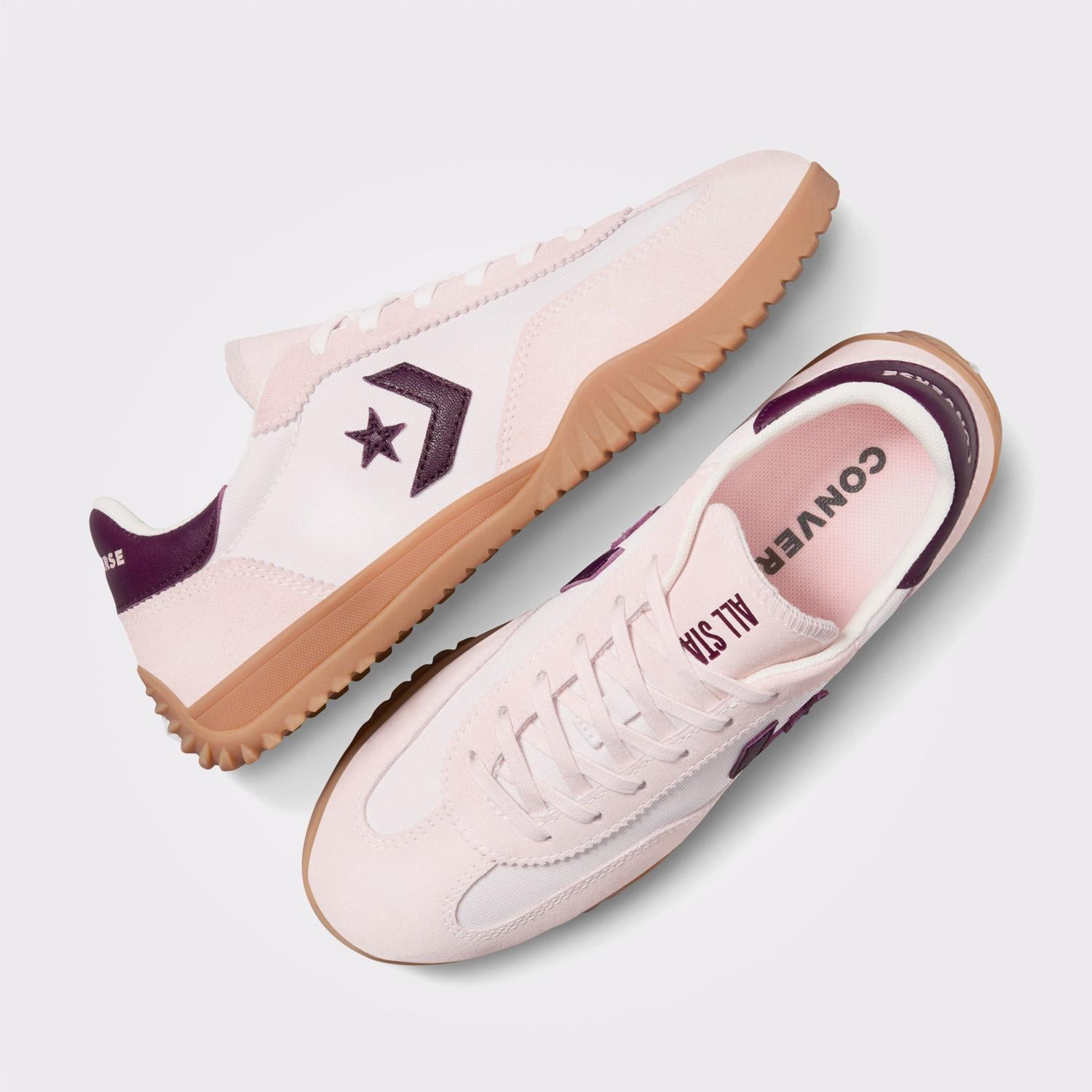 Converse Pembe Converse Run Star Trainer Unisex Süet Sneaker