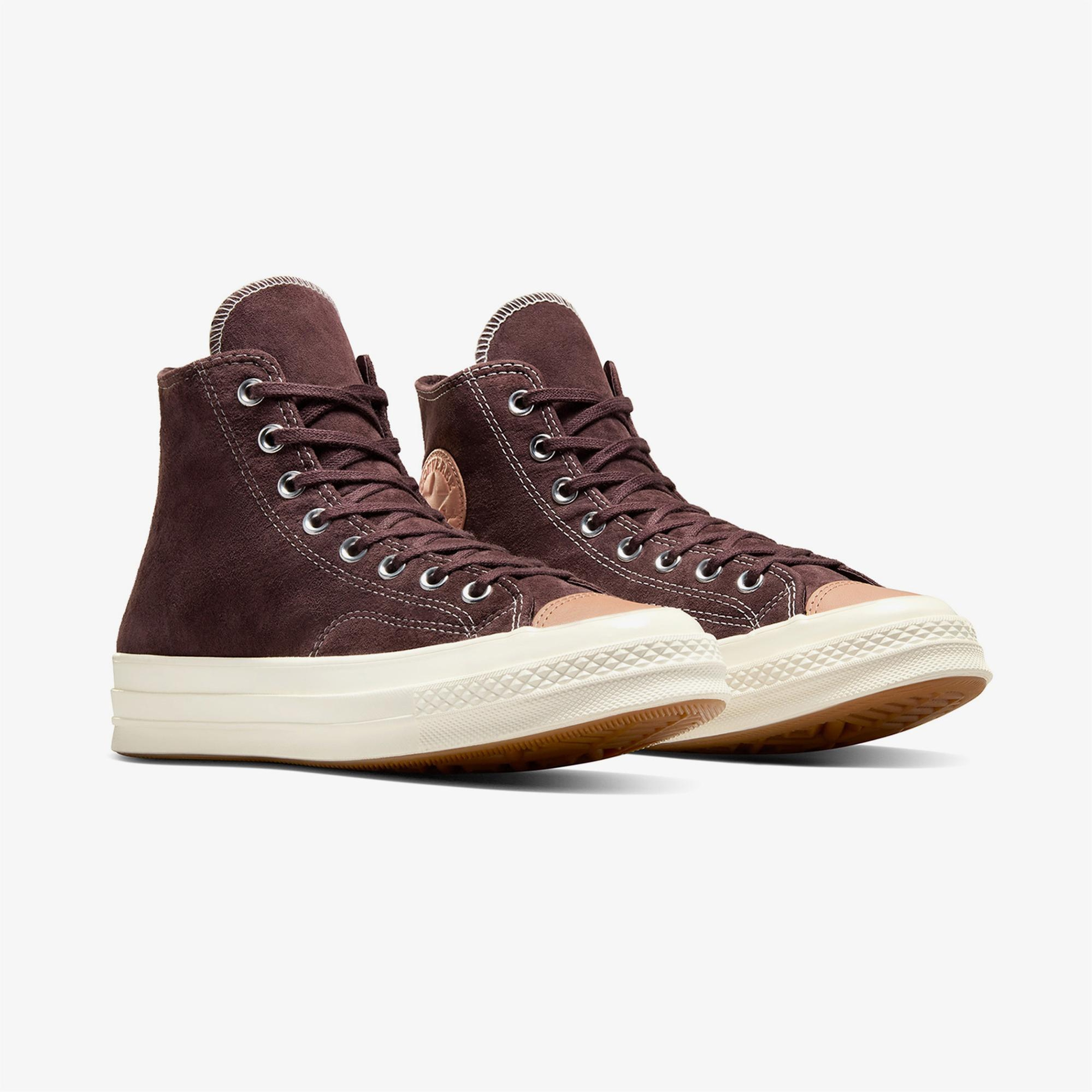 Converse Chuck 70 Taylored Lux Unisex Kahverengi Deri Sneaker