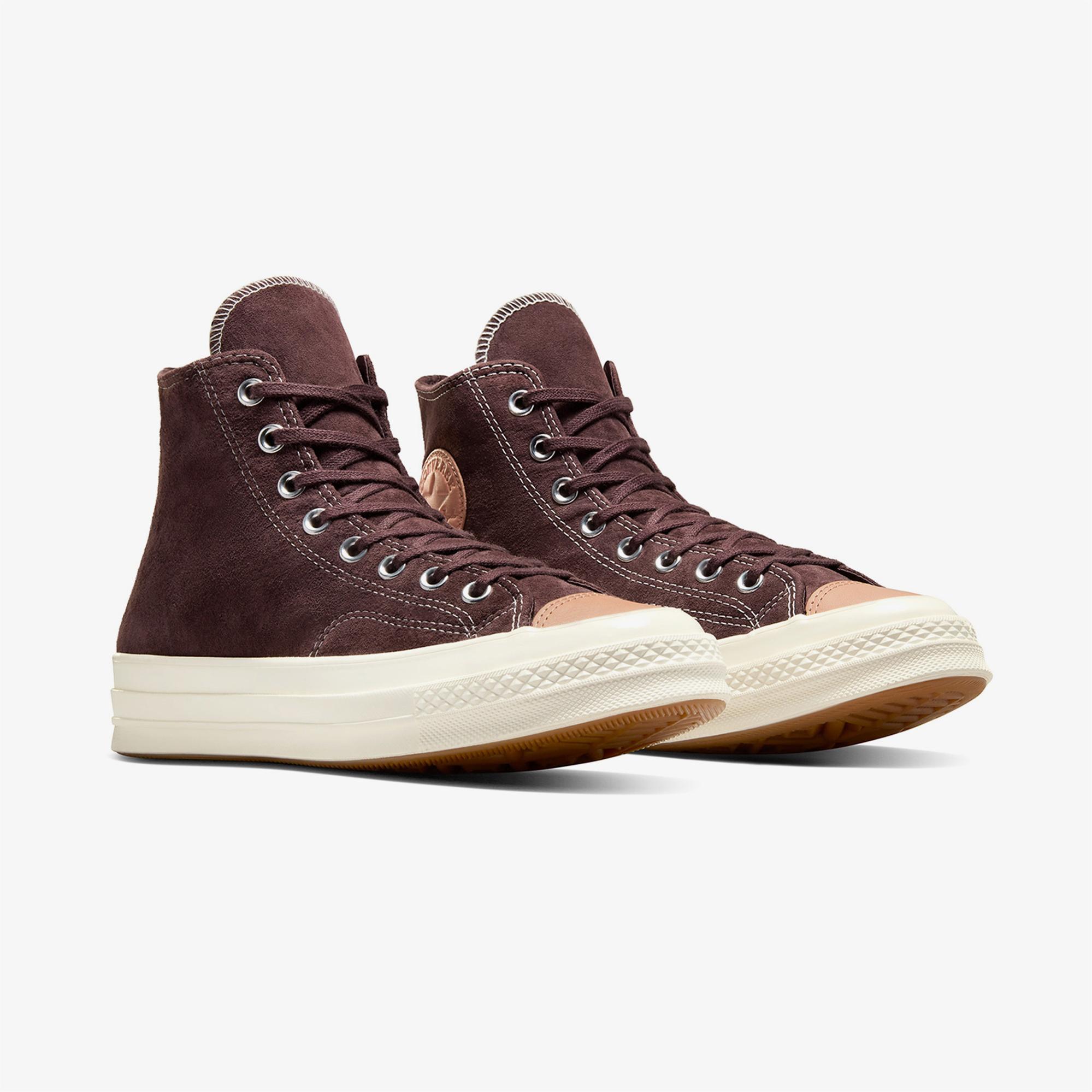 Converse Chuck 70 Taylored Lux Unisex Kahverengi Deri Sneaker
