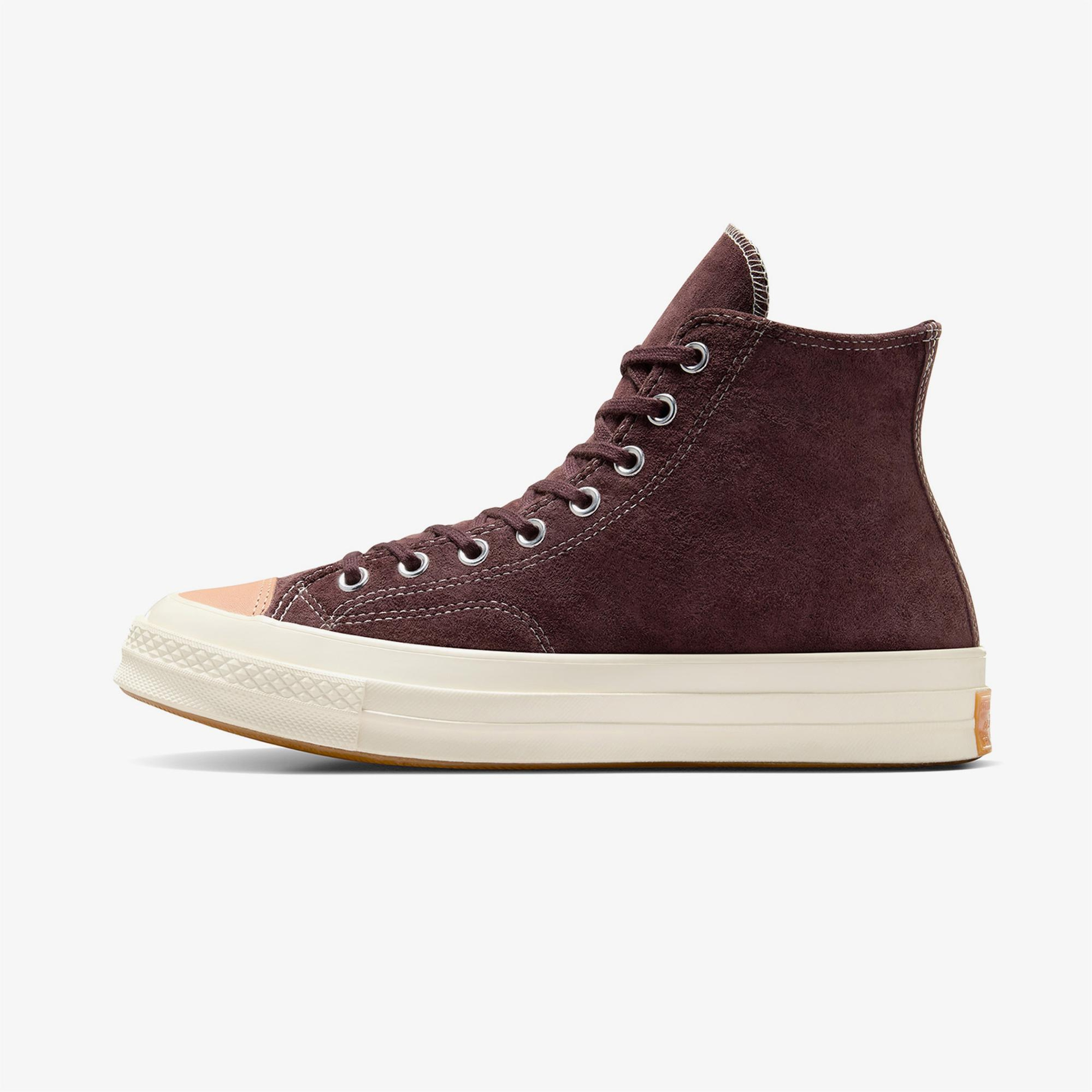 Converse Chuck 70 Taylored Lux Unisex Kahverengi Deri Sneaker