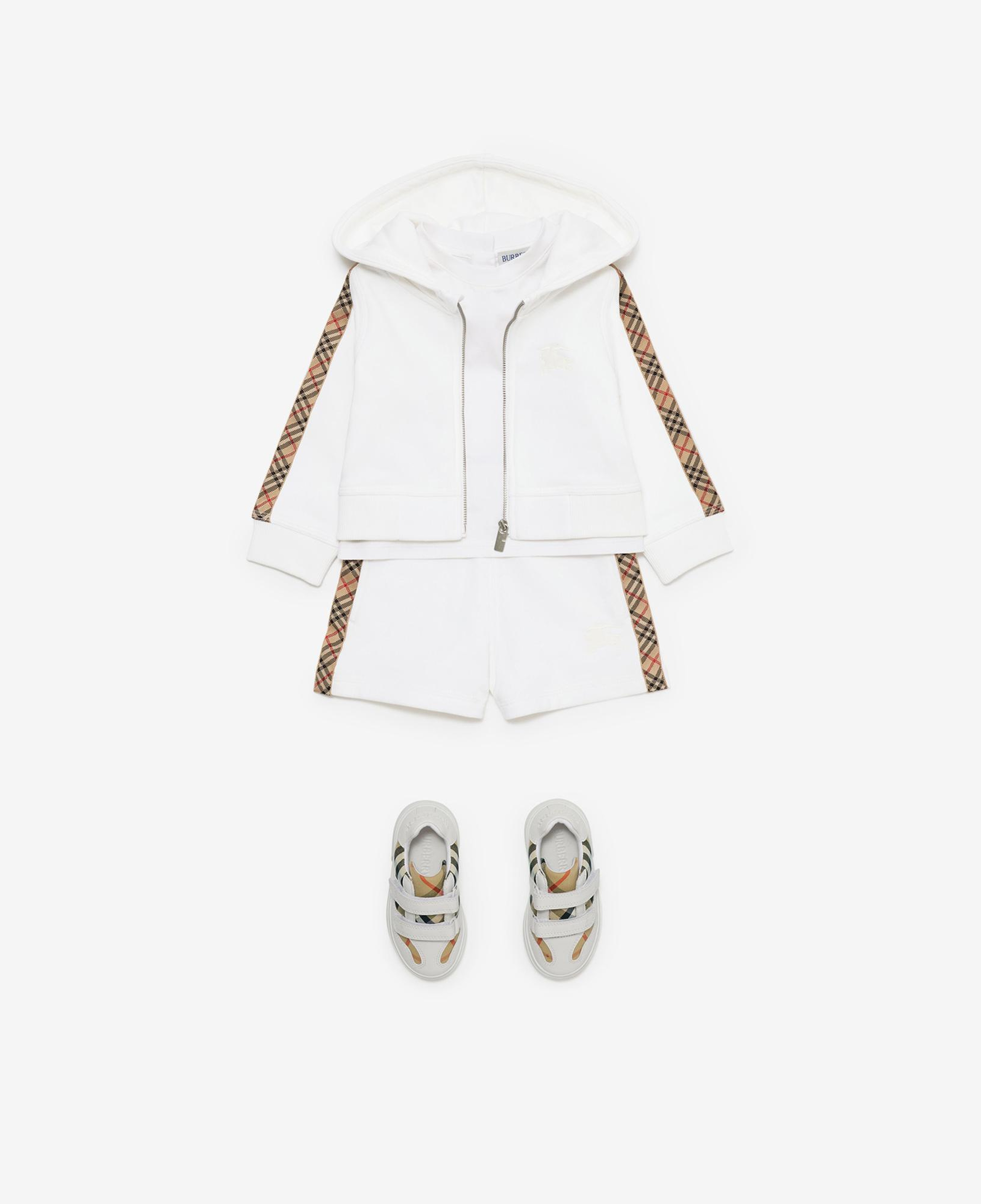 Burberry Çocuk Beyaz Hoodie