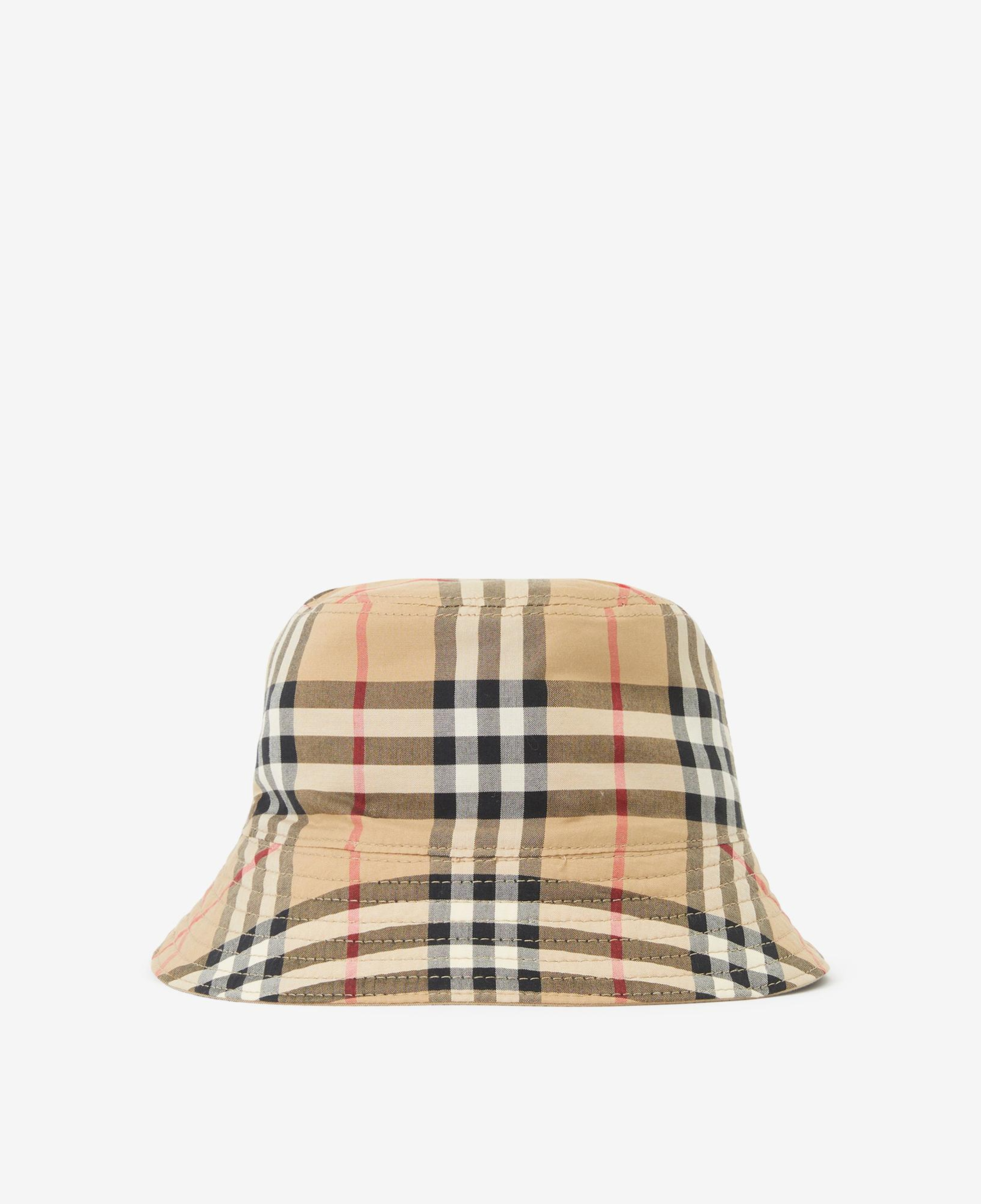 Burberry Gabardine Reversible Bucket Çocuk Bej Şapka