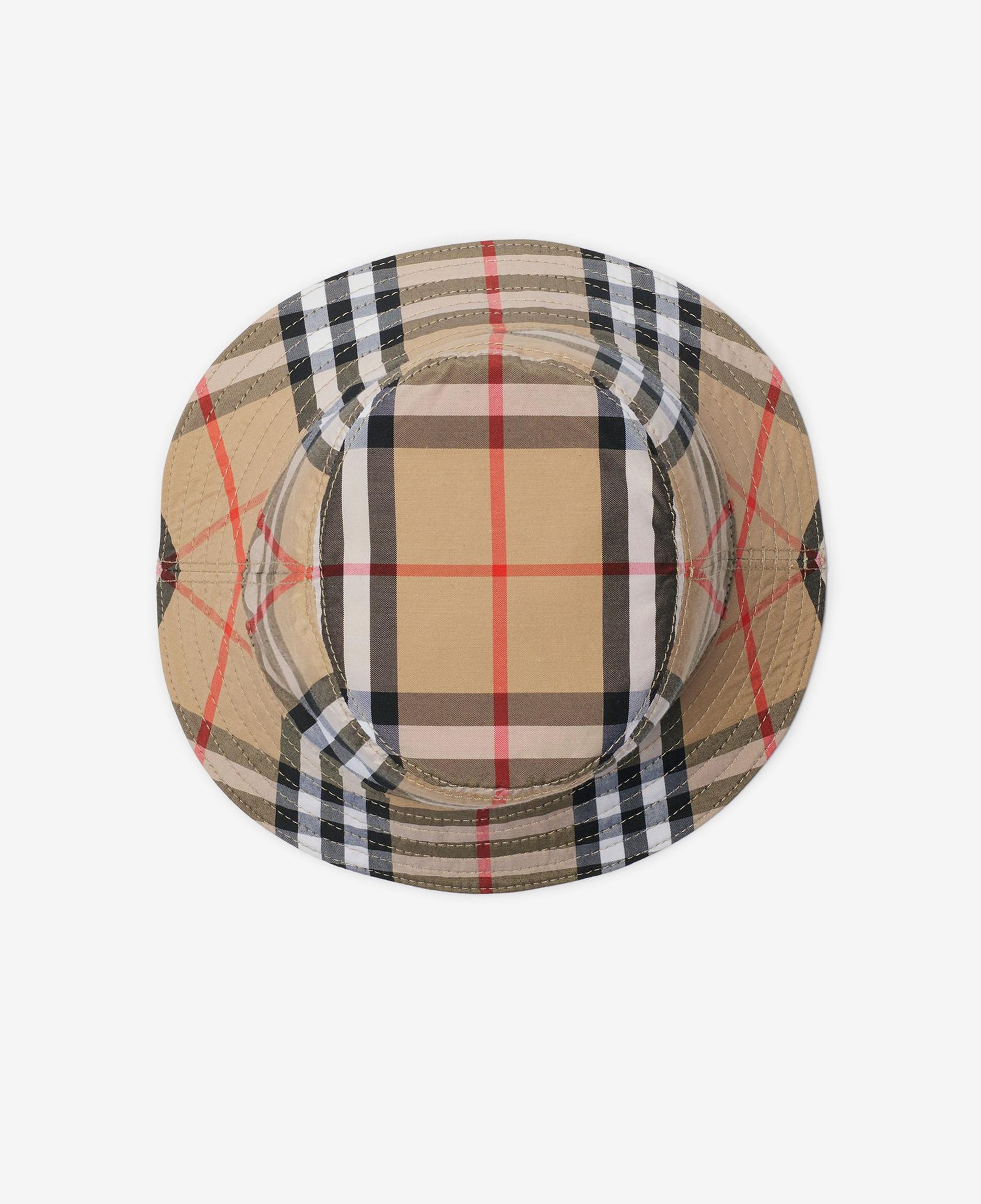 Burberry Reversible Pamuklu Bucket Çocuk Bej Şapka