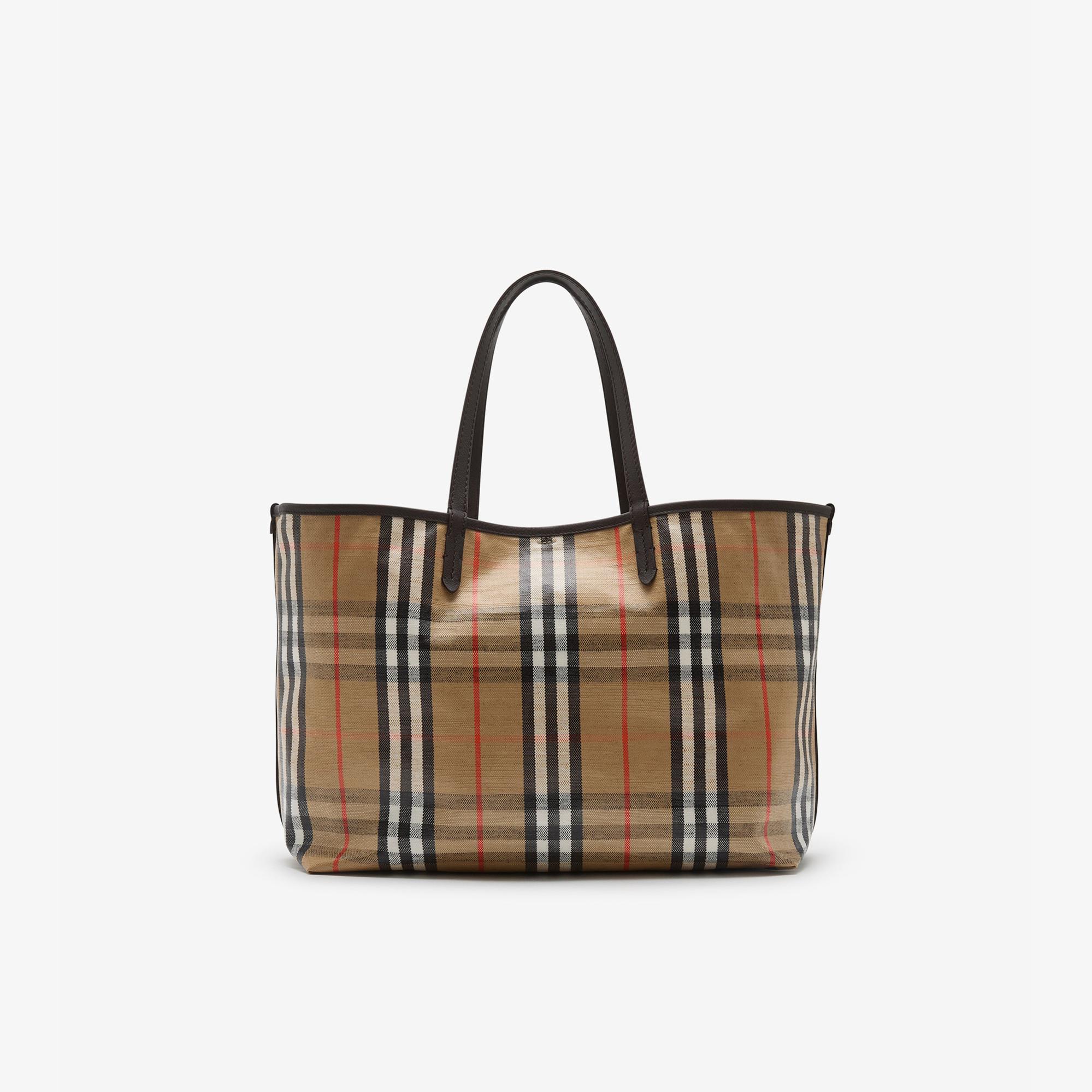 Burberry Medium Highlands Kadın Bej Tote Çanta