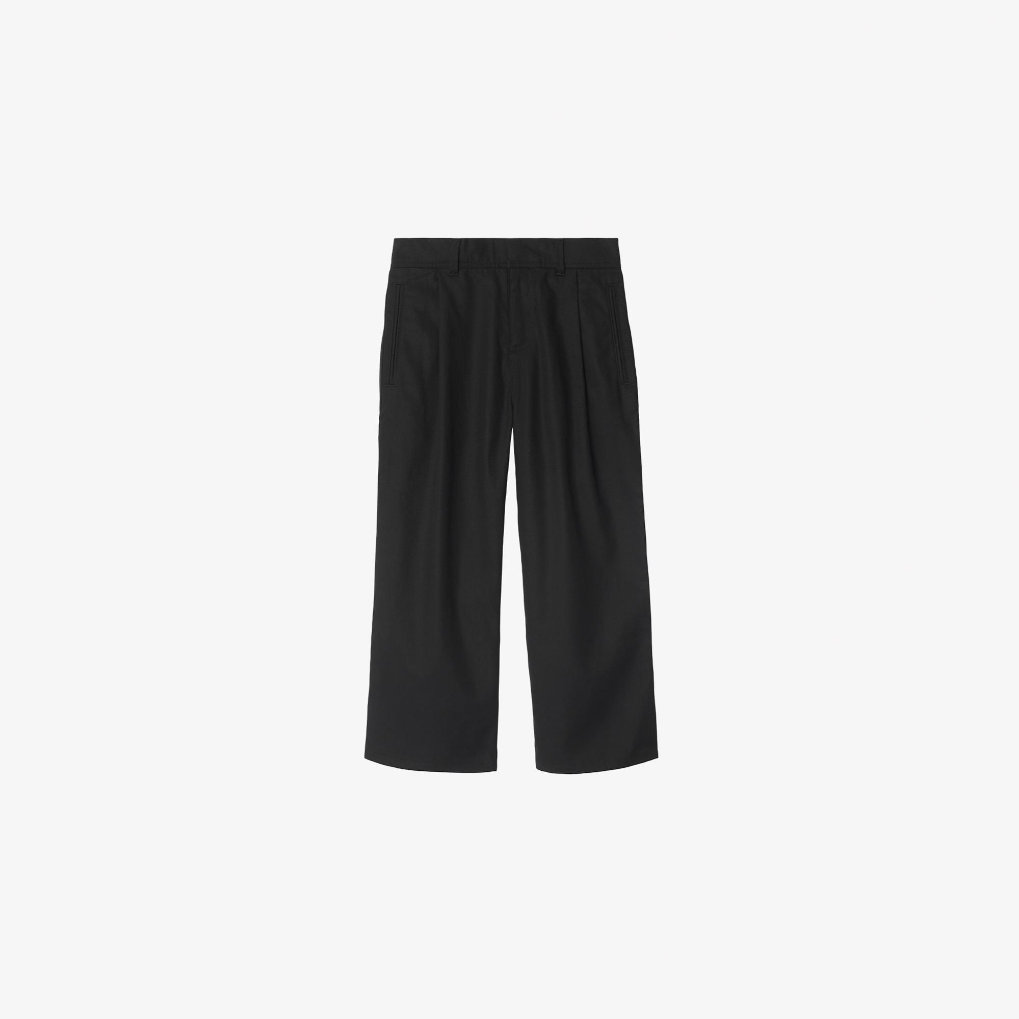 Burberry Pamuk Karışımlı Çocuk Siyah Pantolon