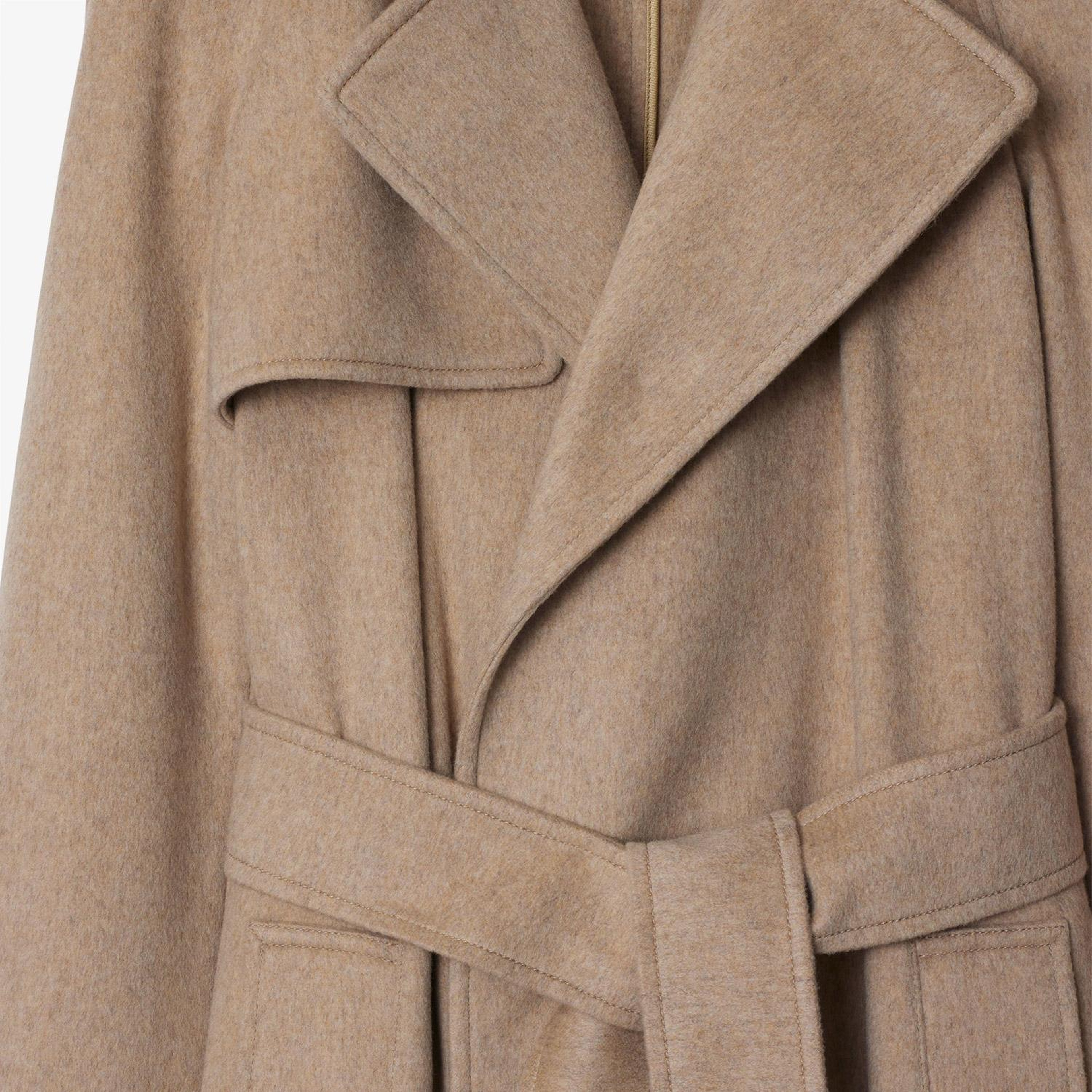 Burberry Kaşmir Wrap Kadın Bej Mont