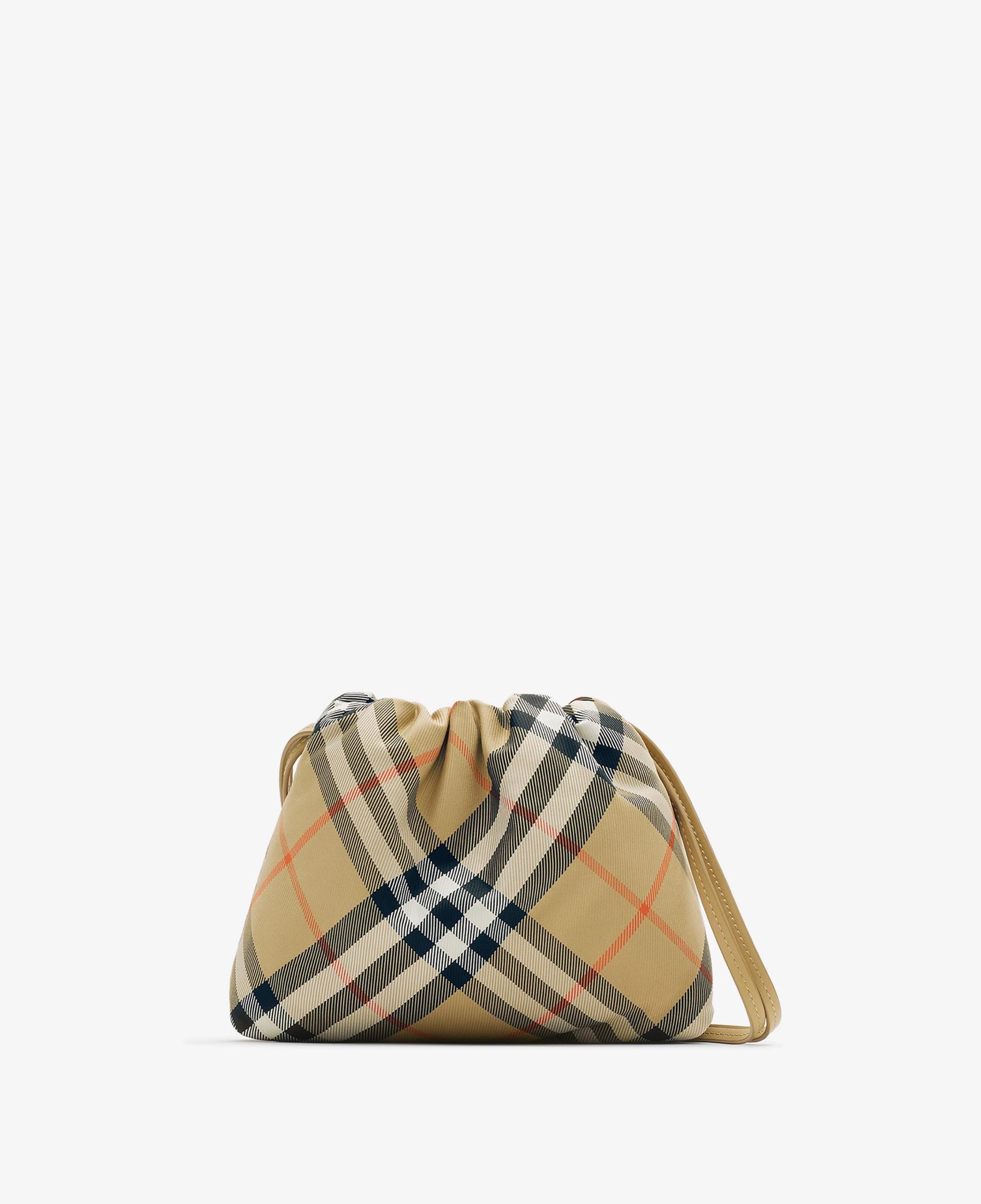 Burberry Drawstring Ck Pouch Çocuk Bej Omuz Çantası