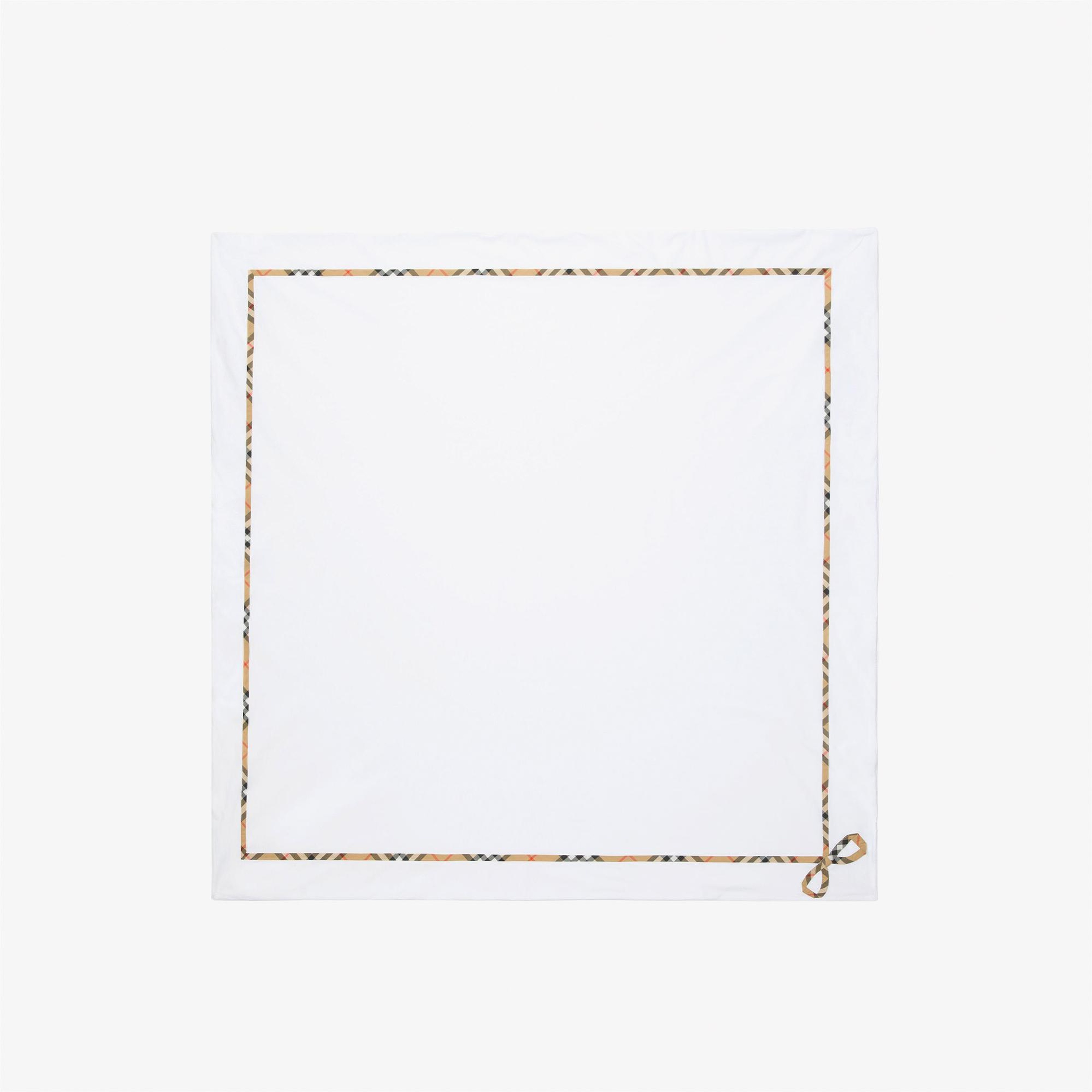 Burberry Check Çocuk Beyaz Battaniye