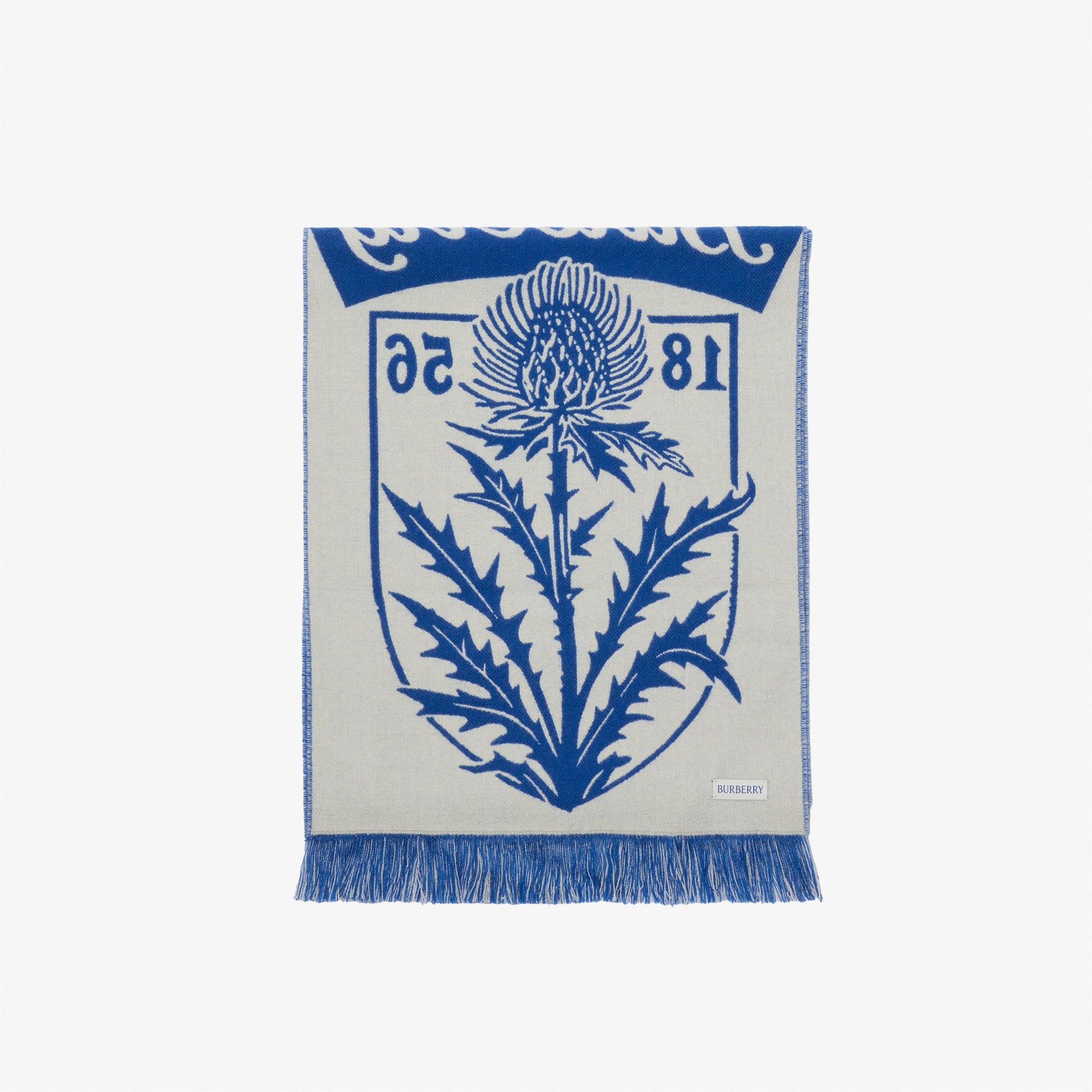 Burberry Thıstle Football Kadın Mavi Atkı