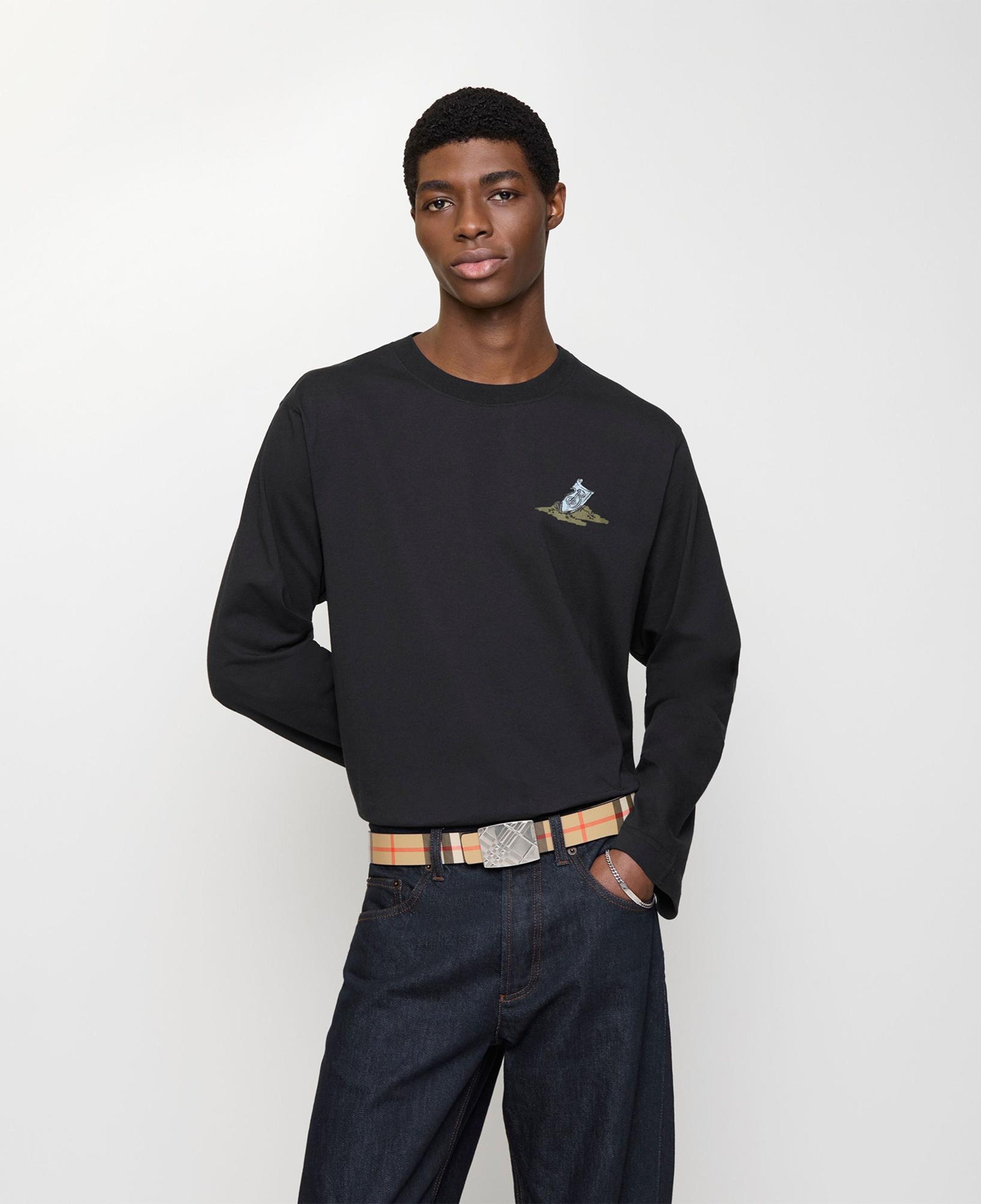 Burberry Check Engraved 35Mm Erkek Bej Kemer