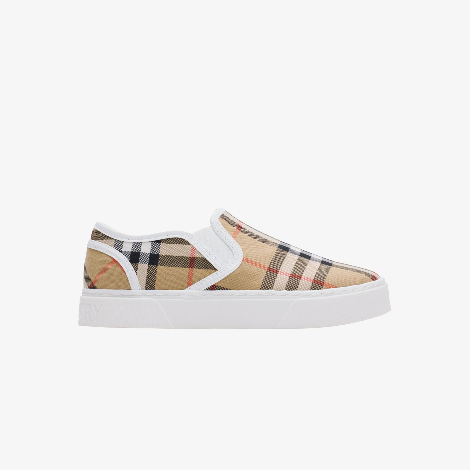 Burberry Kıt Çocuk Bej Sneaker