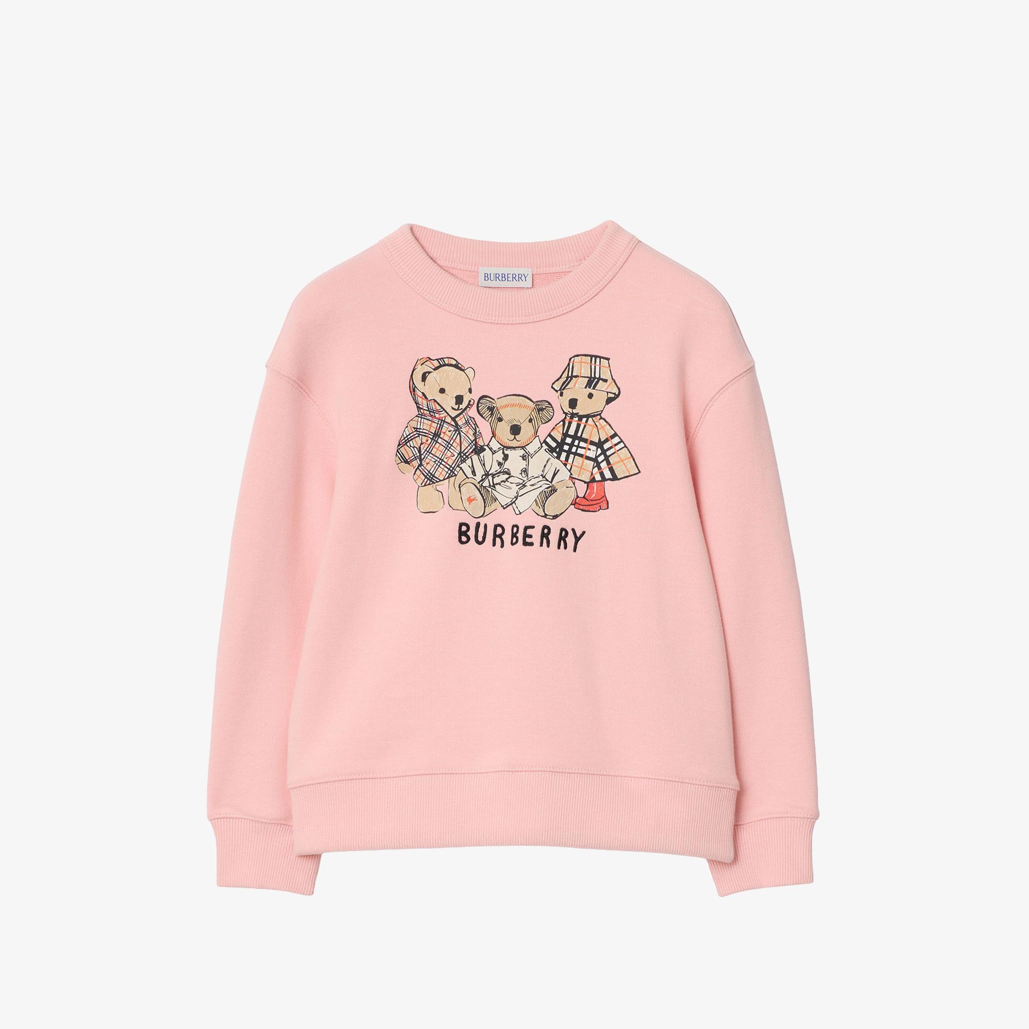 Burberry Mathew Teddy Çocuk Pembe Sweatshirt