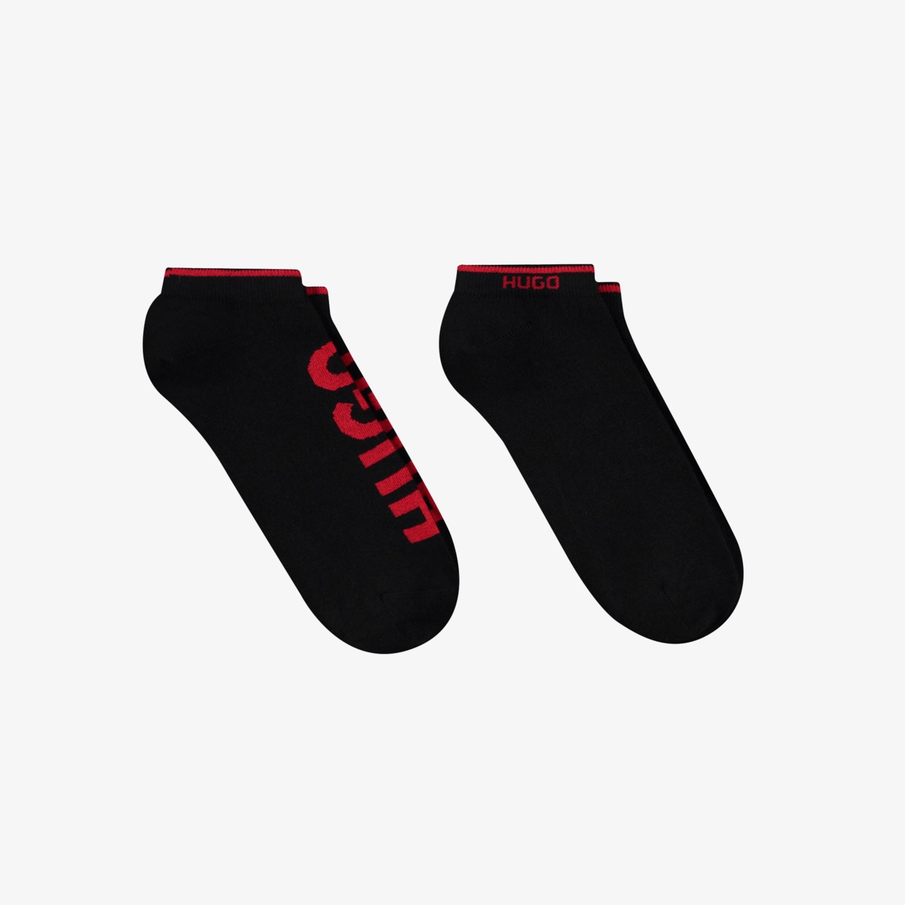 Hugo Logo Erkek Siyah Çorap