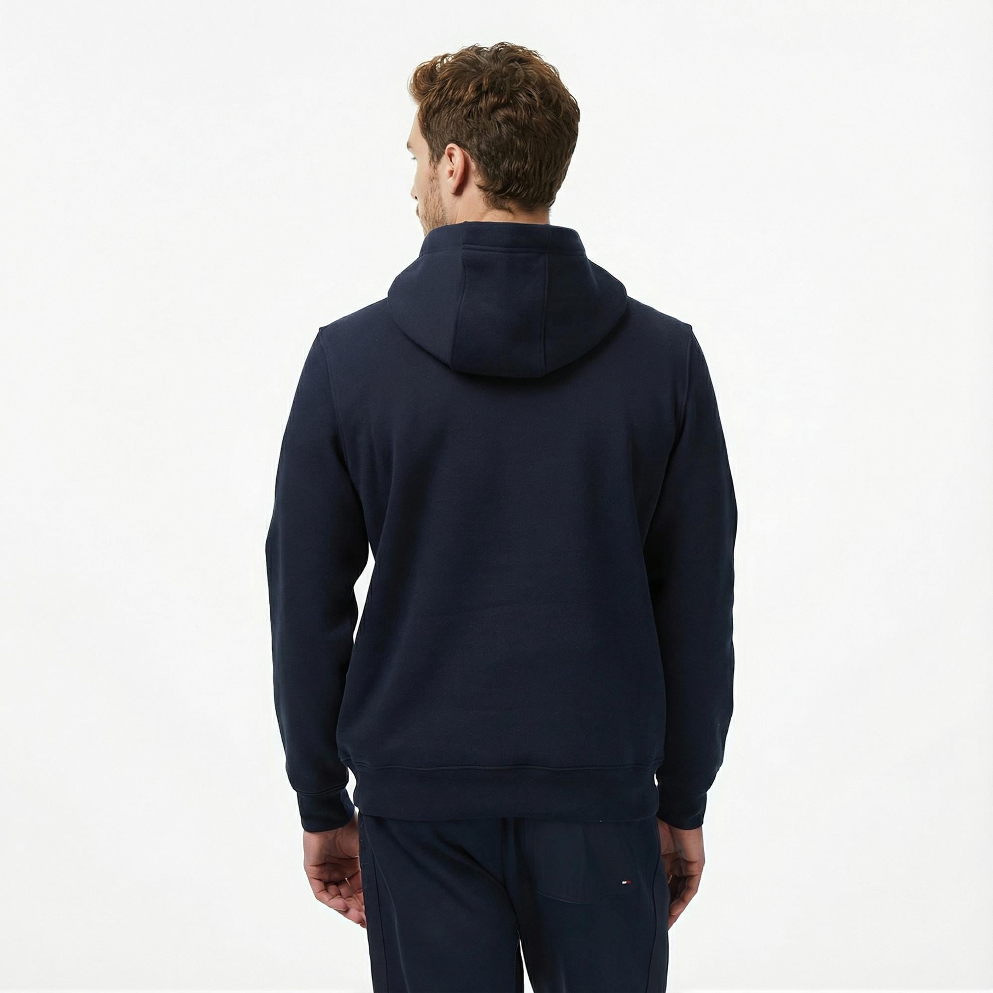 Tommy Hilfiger Chest Insert Erkek Lacivert Hoodie