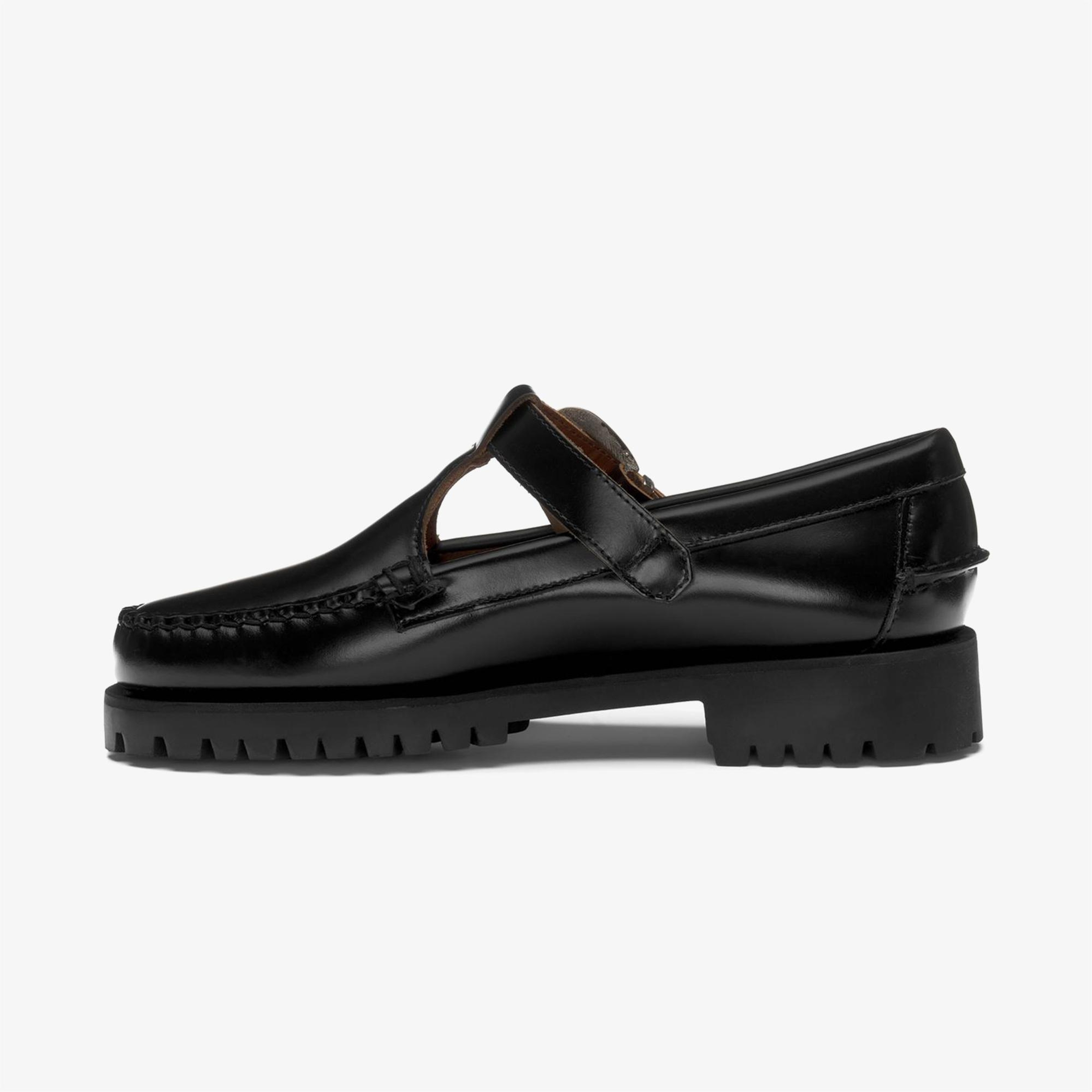 Sebago Aurora Lug Kadın Siyah Deri Ayakkabı