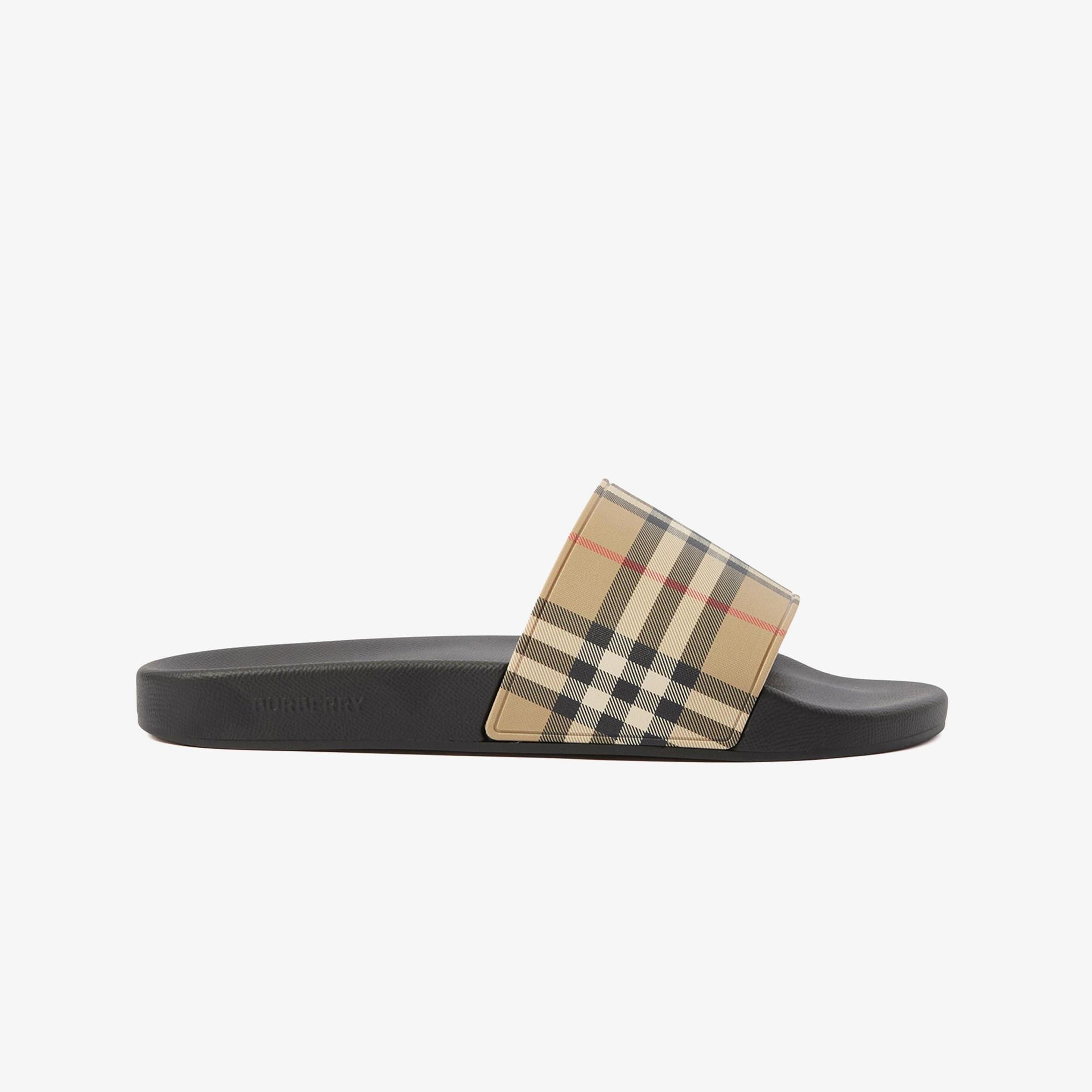 Burberry Check Erkek Bej Sandalet