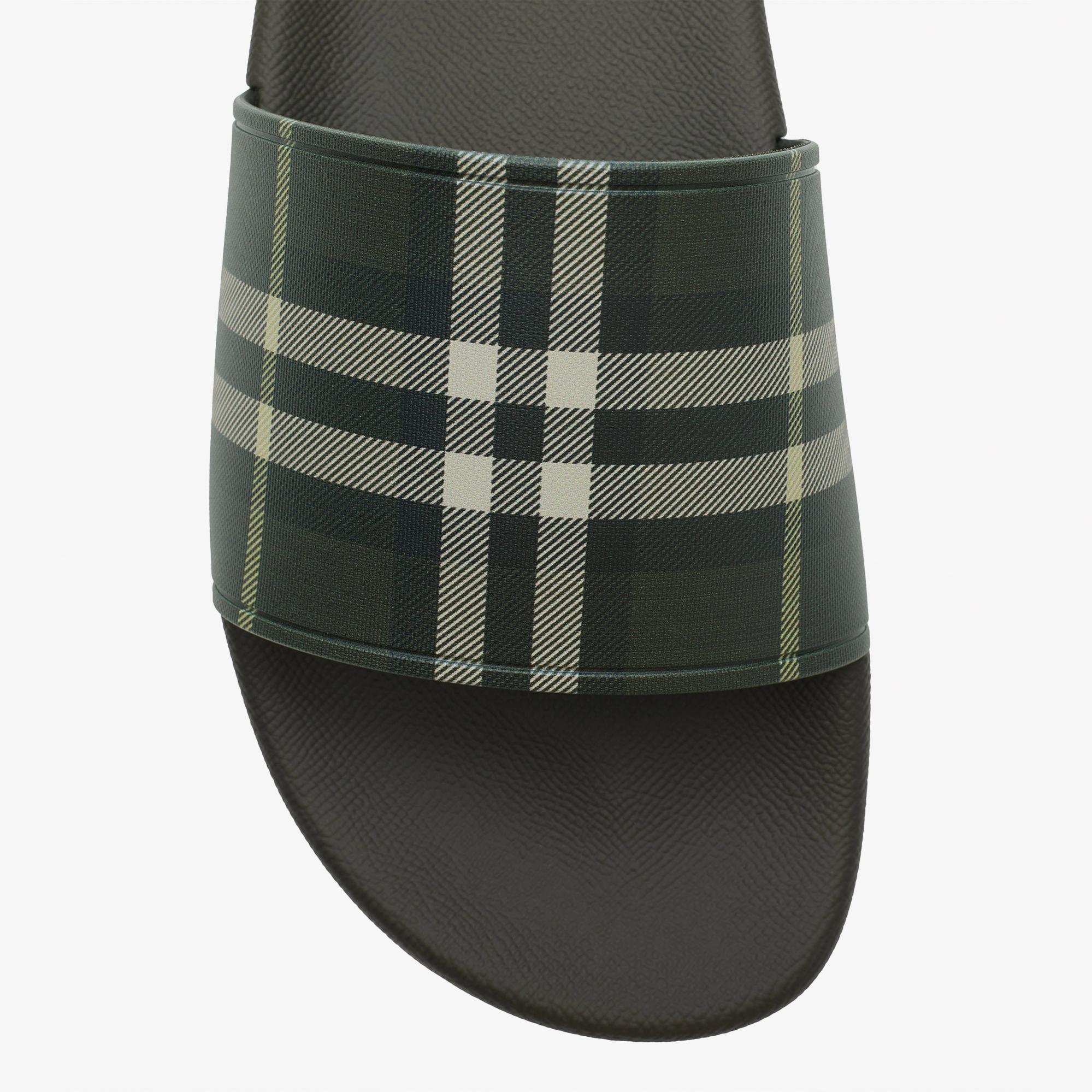 Burberry Furley Check Erkek Siyah Terlik