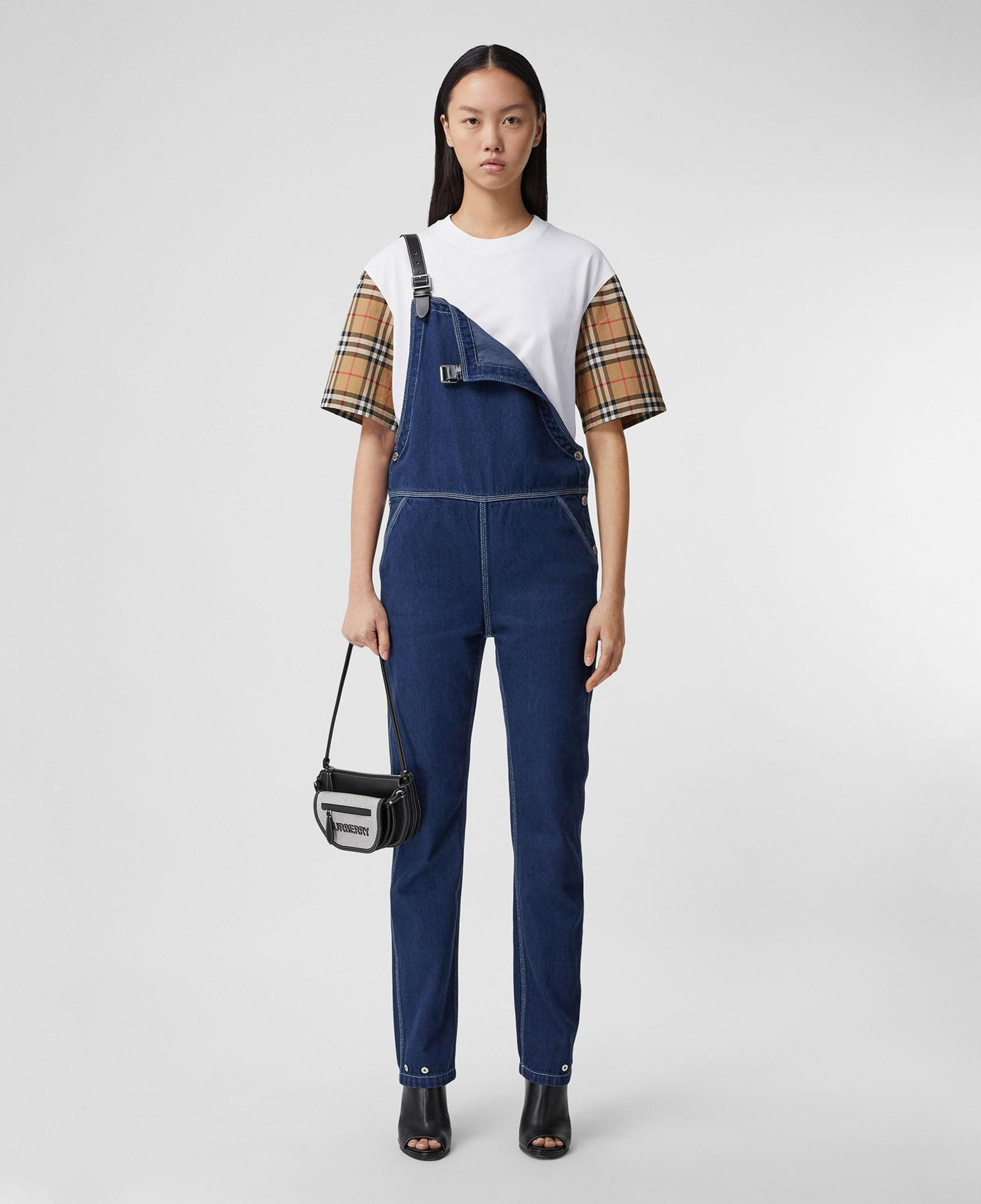 Burberry Serra Vintage Cotton Kadın Beyaz T-Shirt