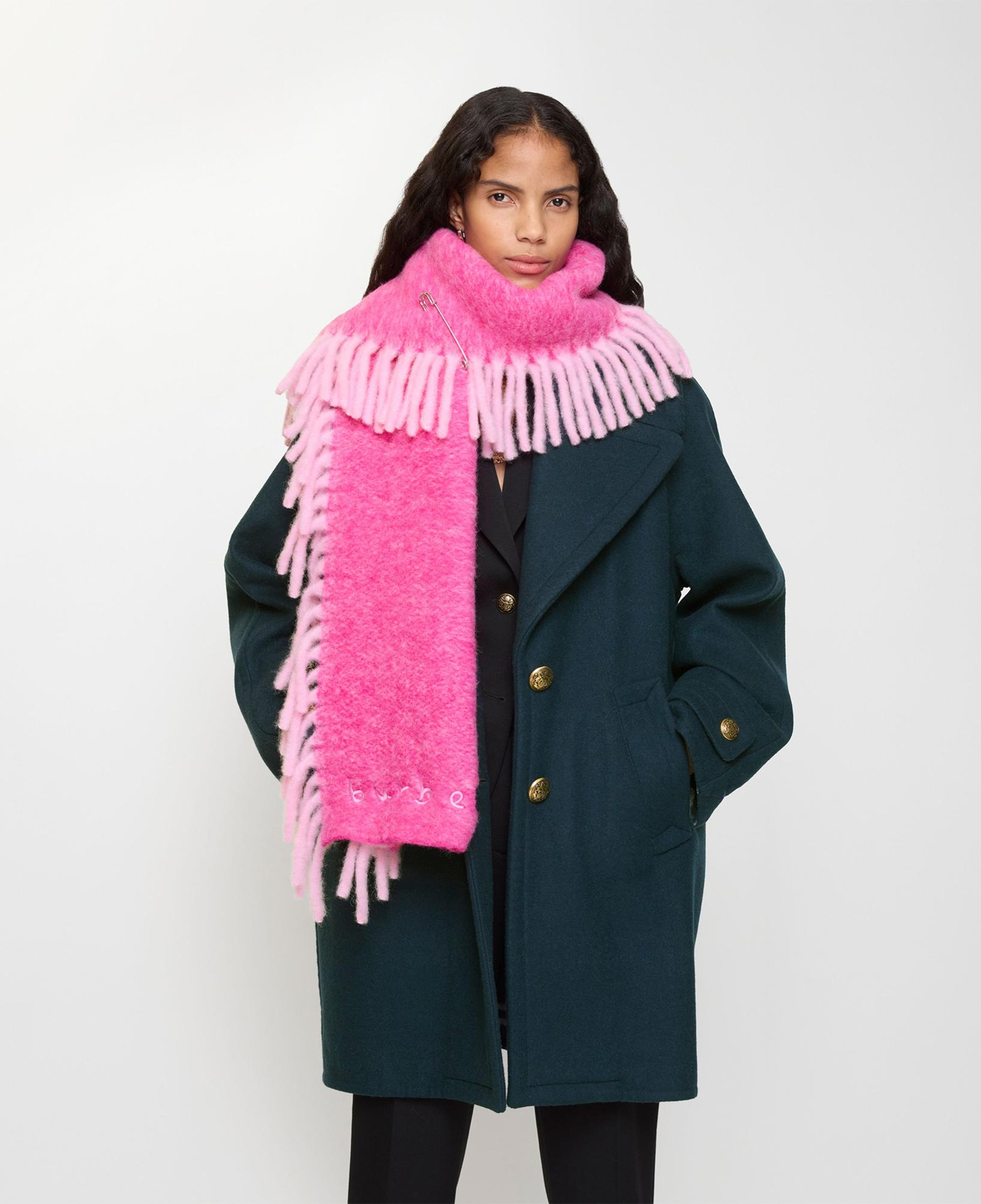 Burberry Alpaca Happy Kadın Pembe Atkı