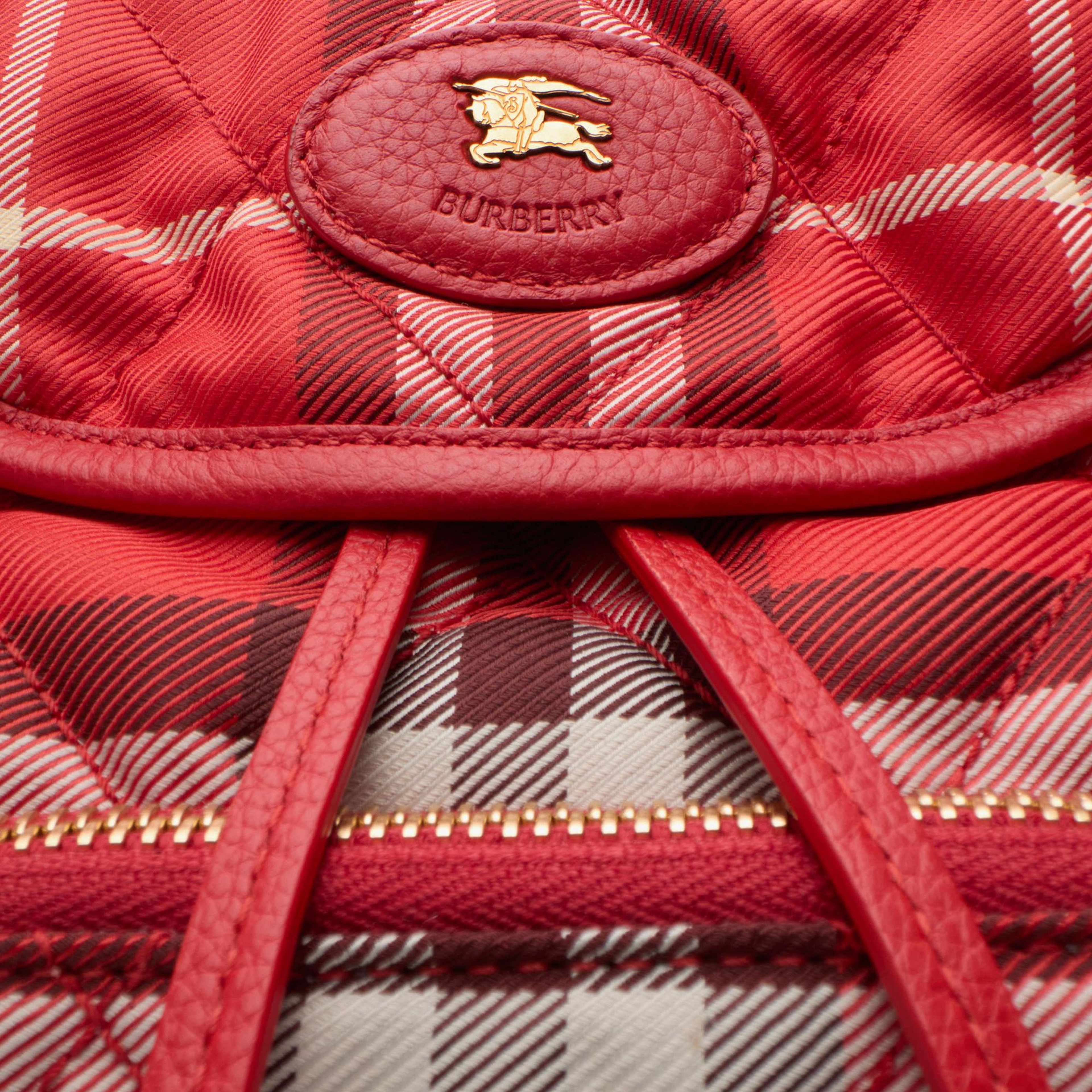 Burberry Mını Kadın Kırmızı Sırt Çantası