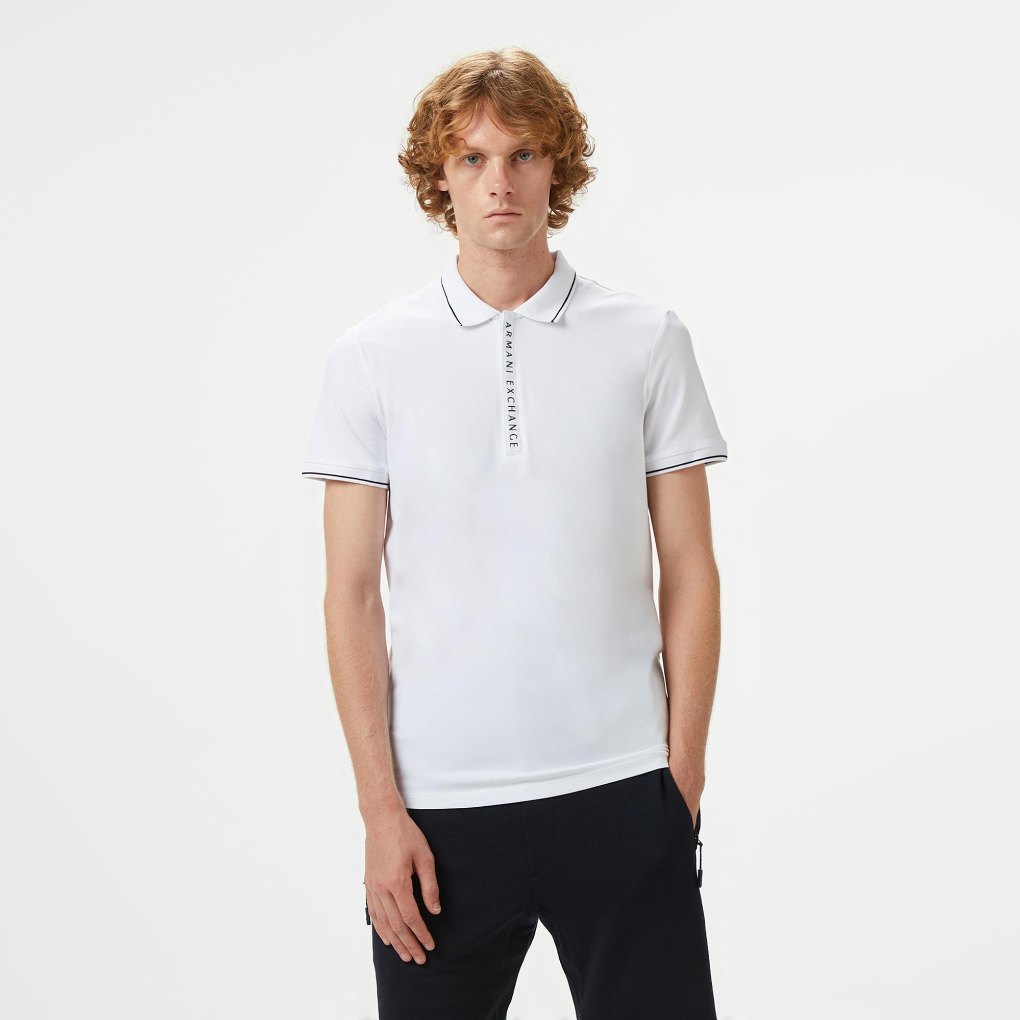Armani Exchange Erkek Siyah Polo
