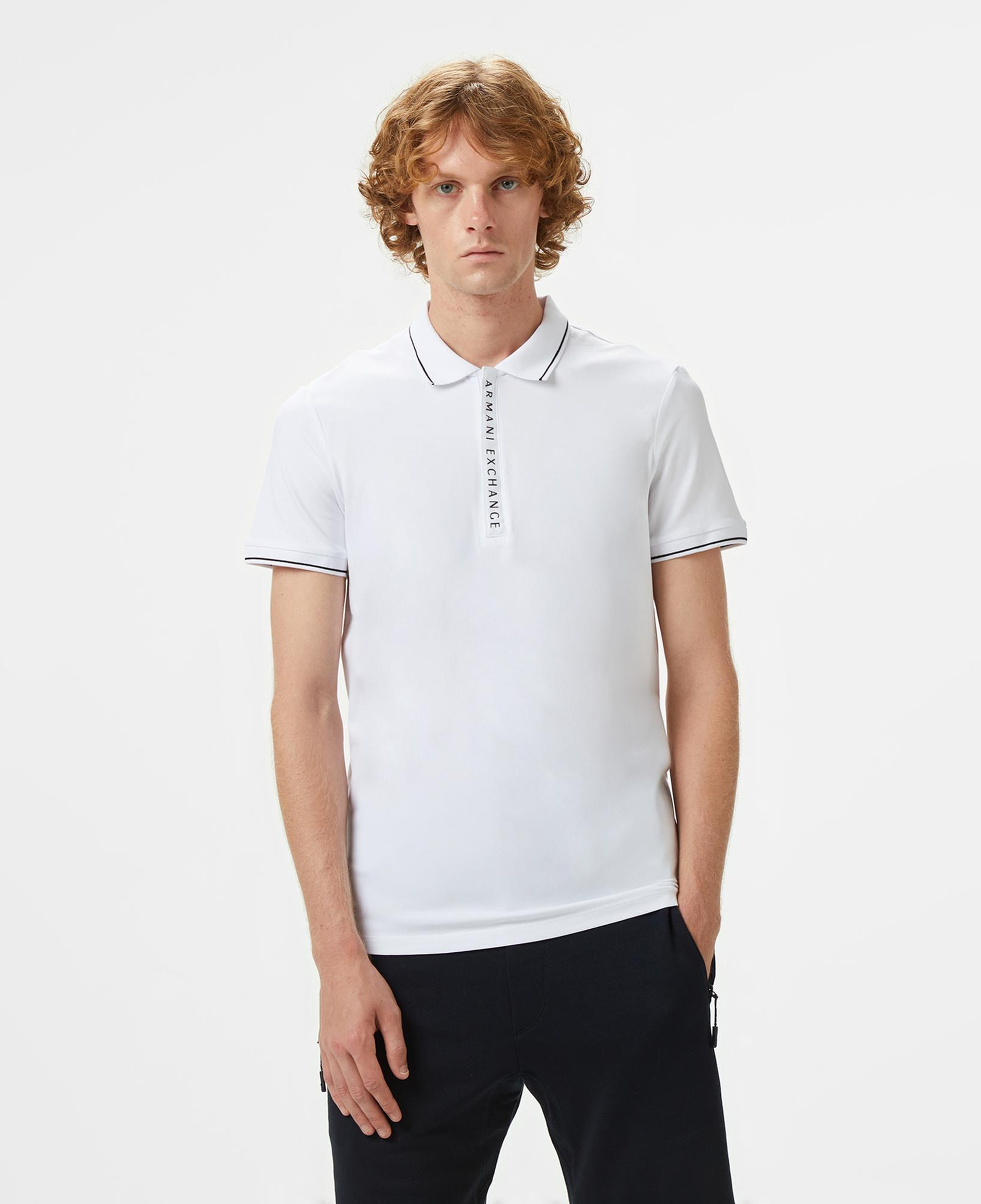 Armani Exchange Erkek Siyah Polo