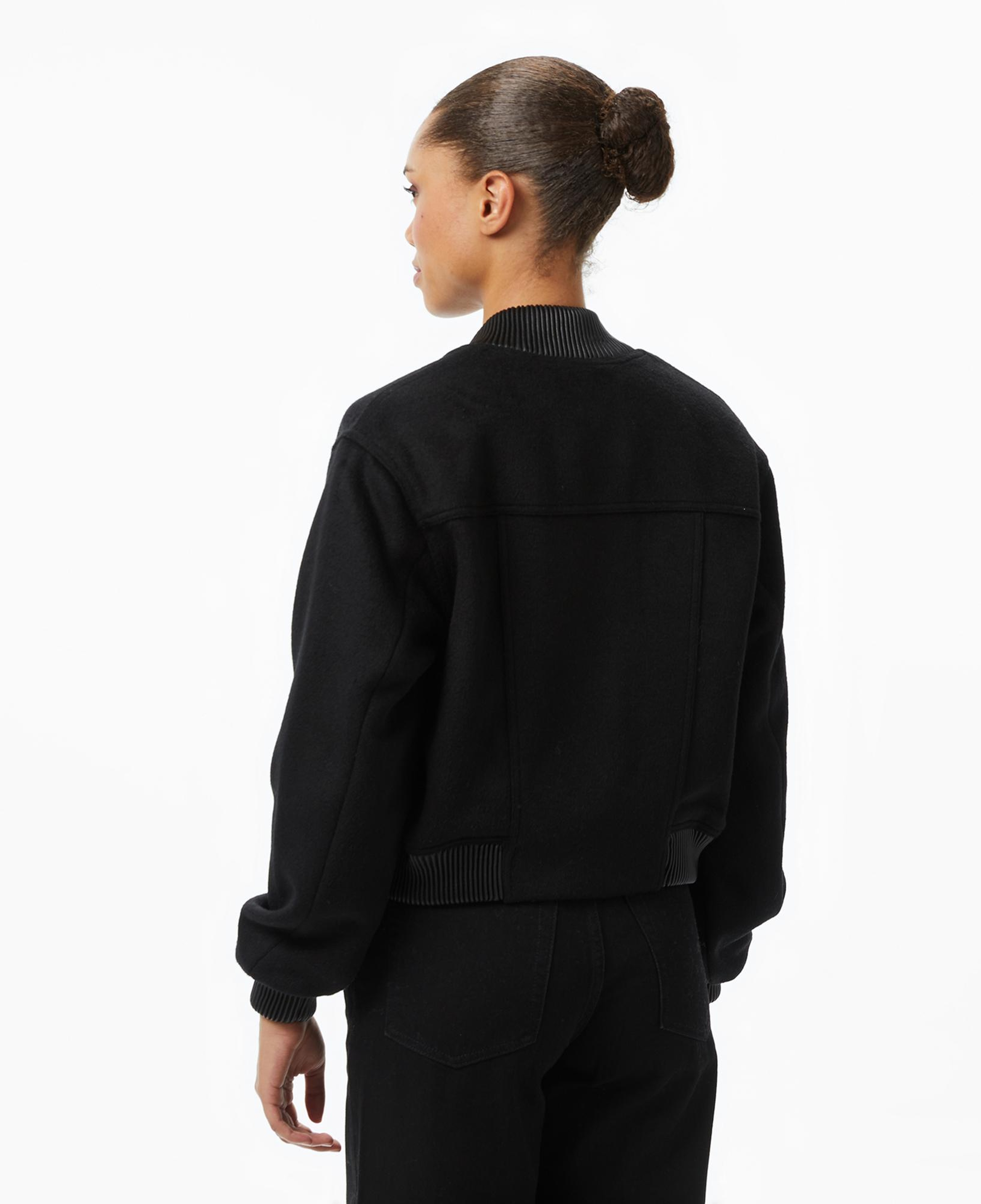 Guess Lorenza Yün Karışımlı Bomber Kadın Siyah Ceket