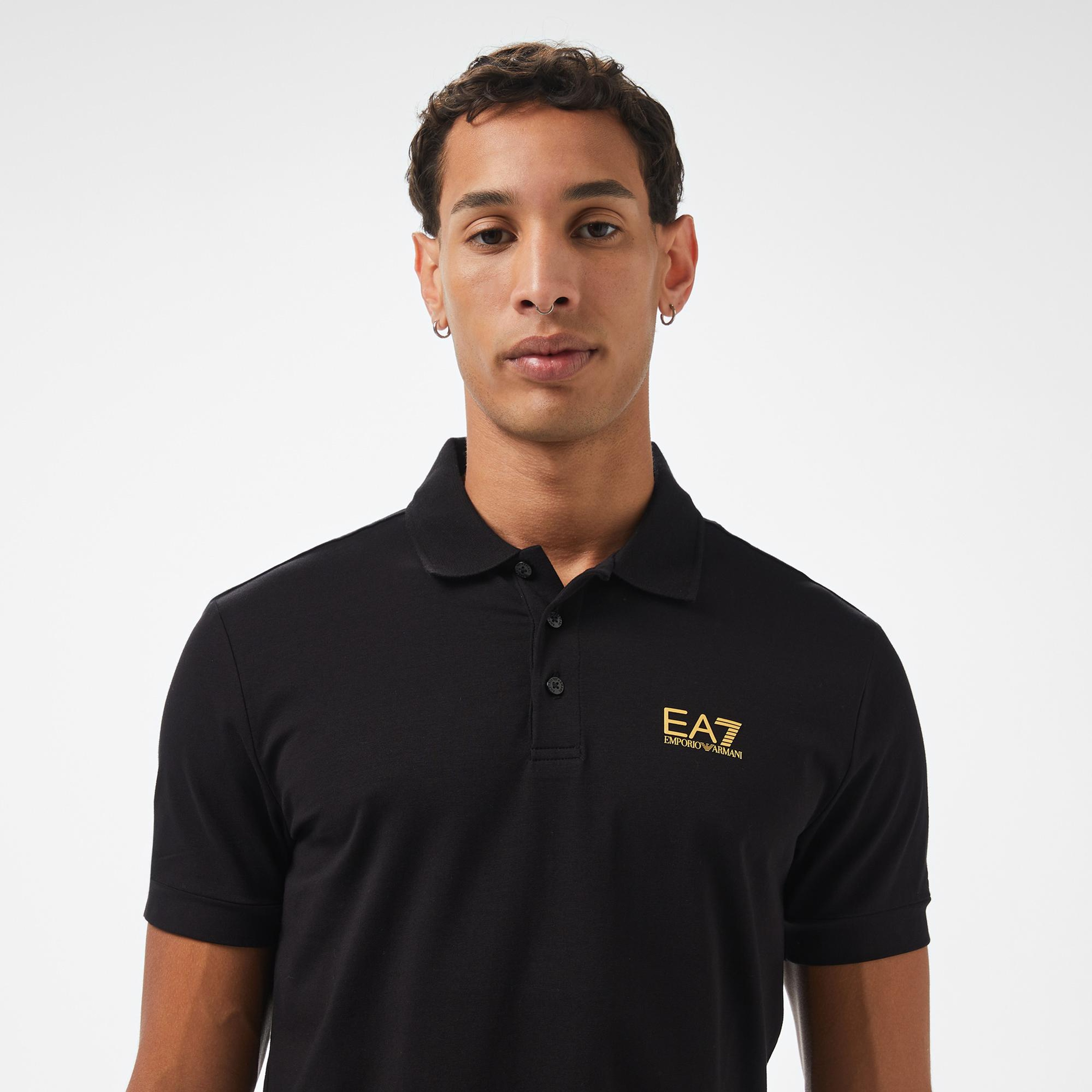 EA7 Erkek Siyah Polo