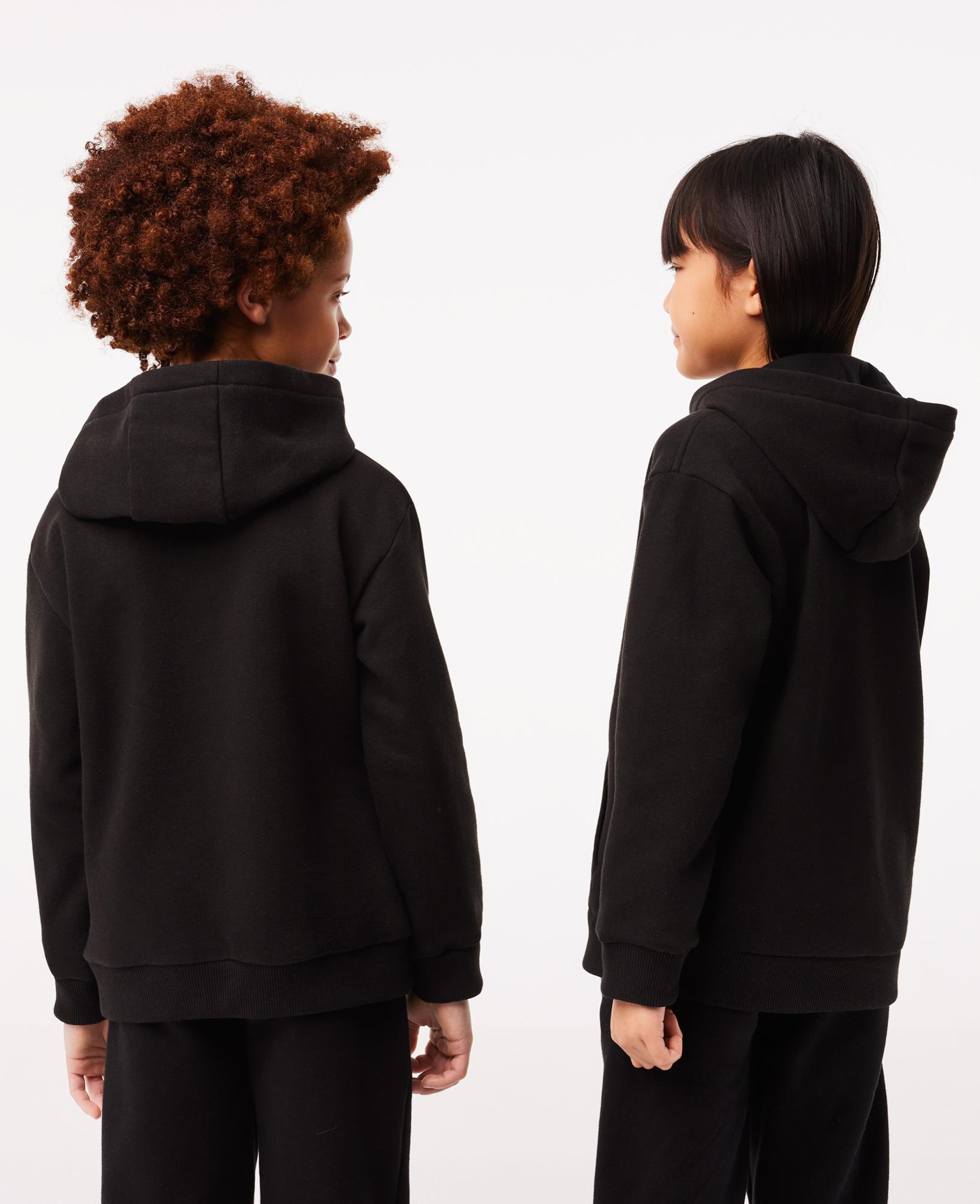 Lacoste Çocuk Kapüşonlu Siyah Sweatshirt