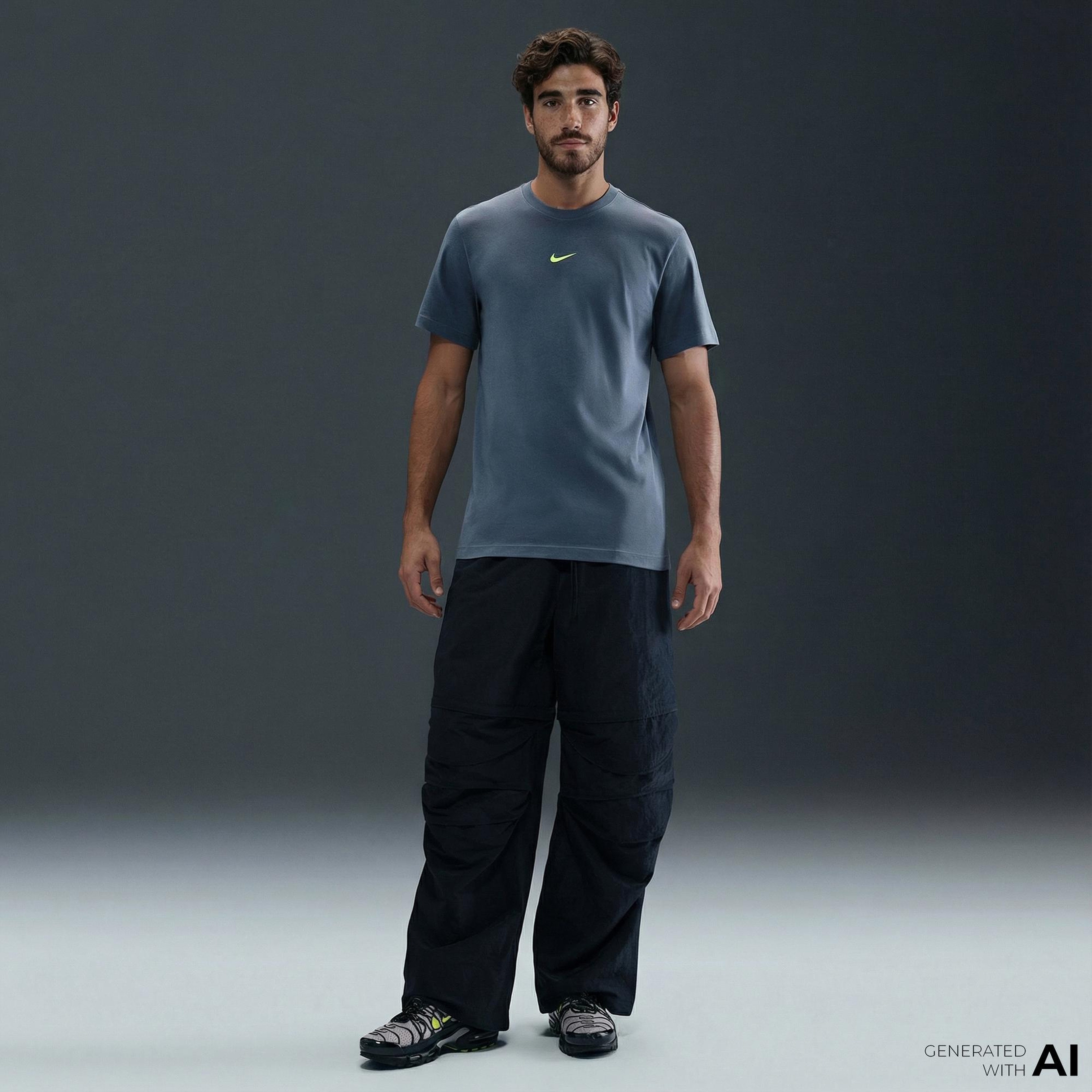 Nike Sportswear Erkek Mavi T-Shirt